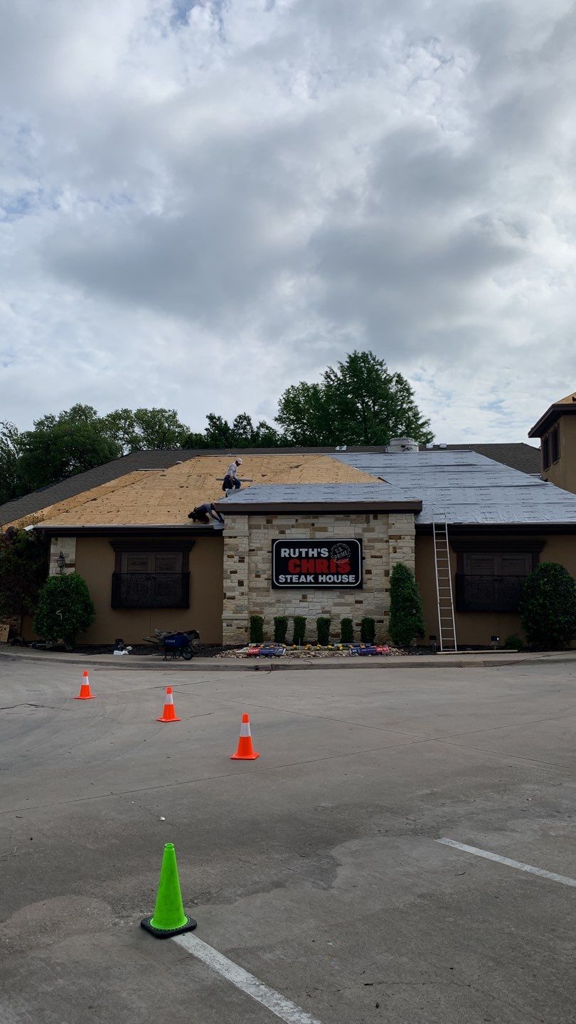 Commercial Roof Installation using GAF Shingles in Dallas Texas by Elite Roofing LLC