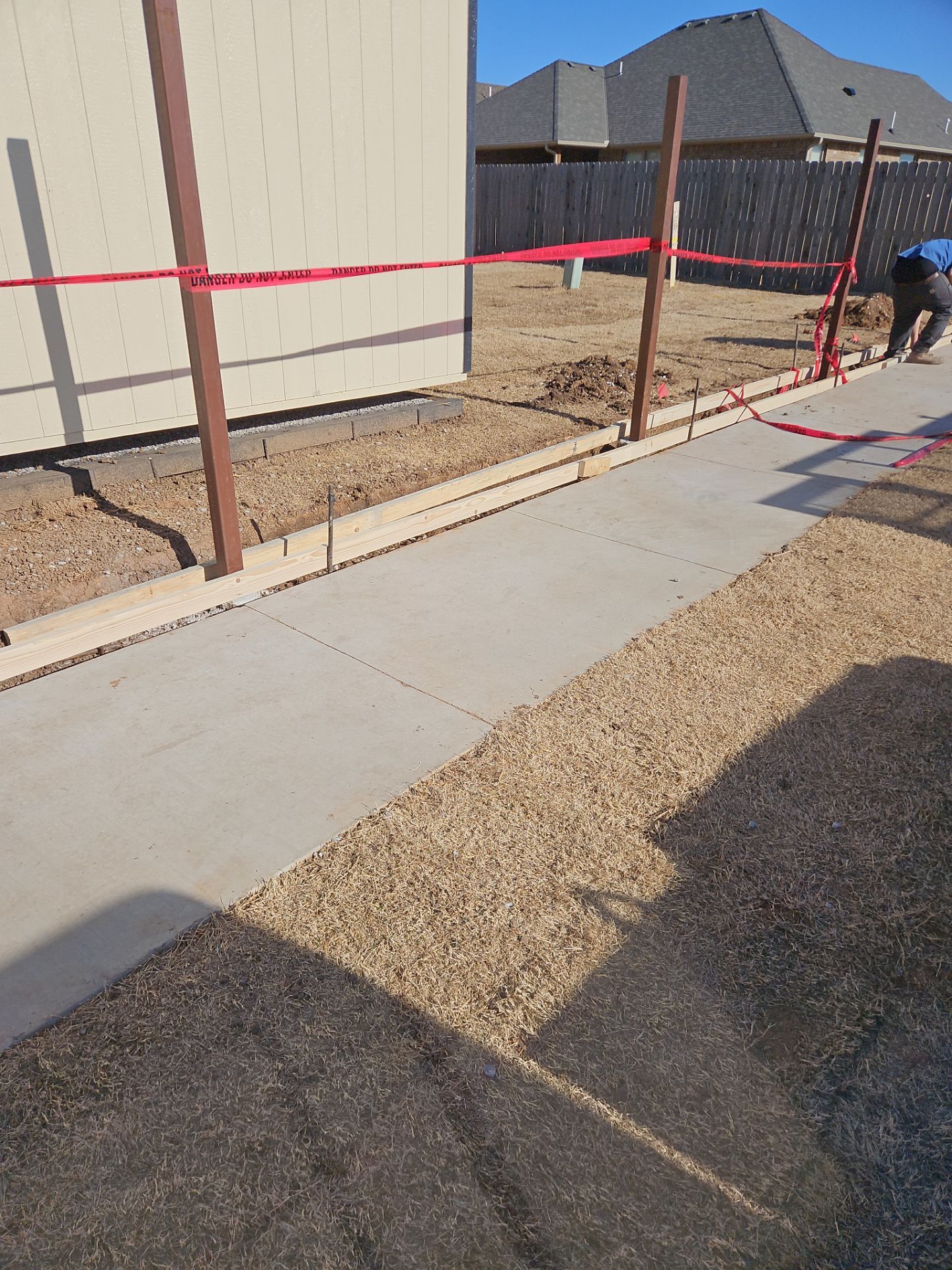 Concrete Sidewalk And Footer by Clays Services Inc