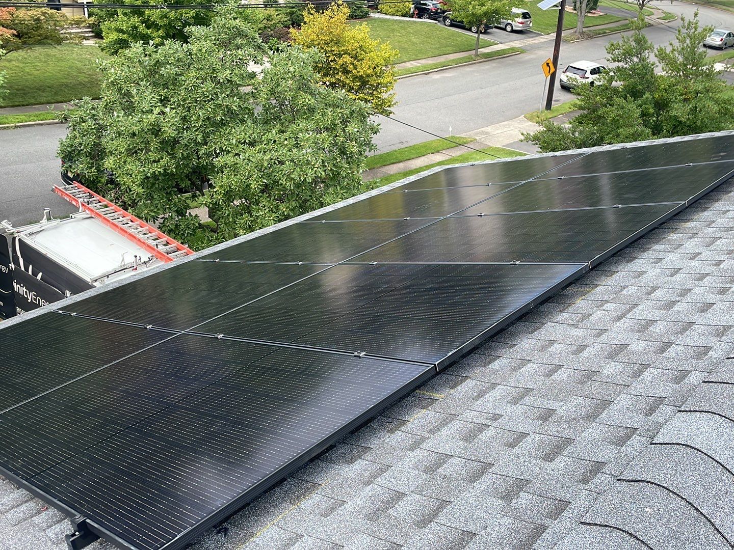 Solar Panel Installation with Exterior Service Change by Infinity Solar Systems