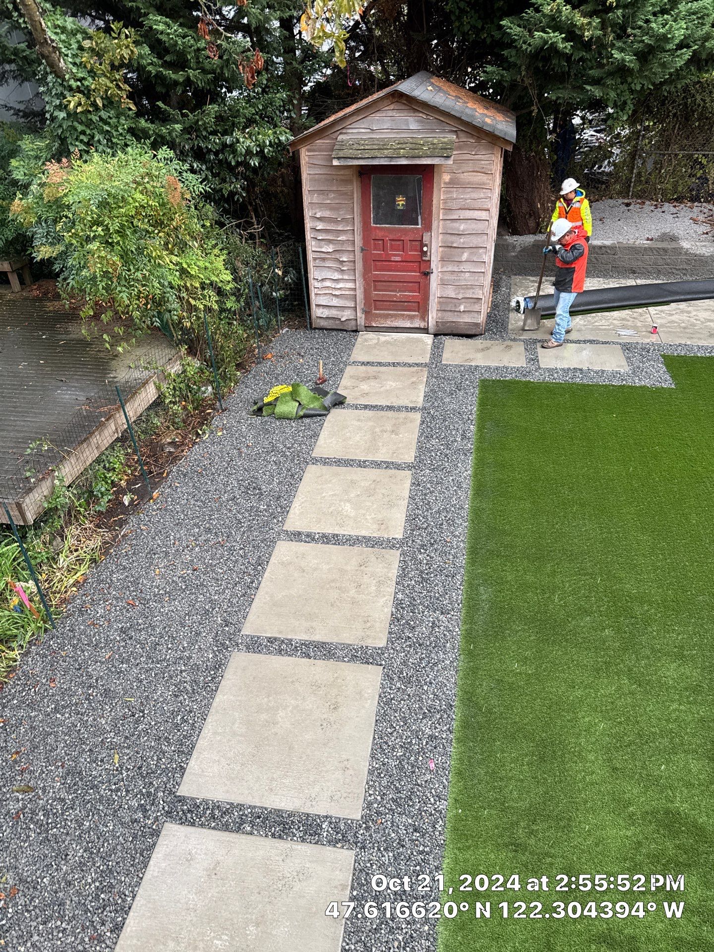 Turf Installation, Retaining Wall & Concrete Walkway | Seattle  by Jireh Asphalt & Concrete Inc 