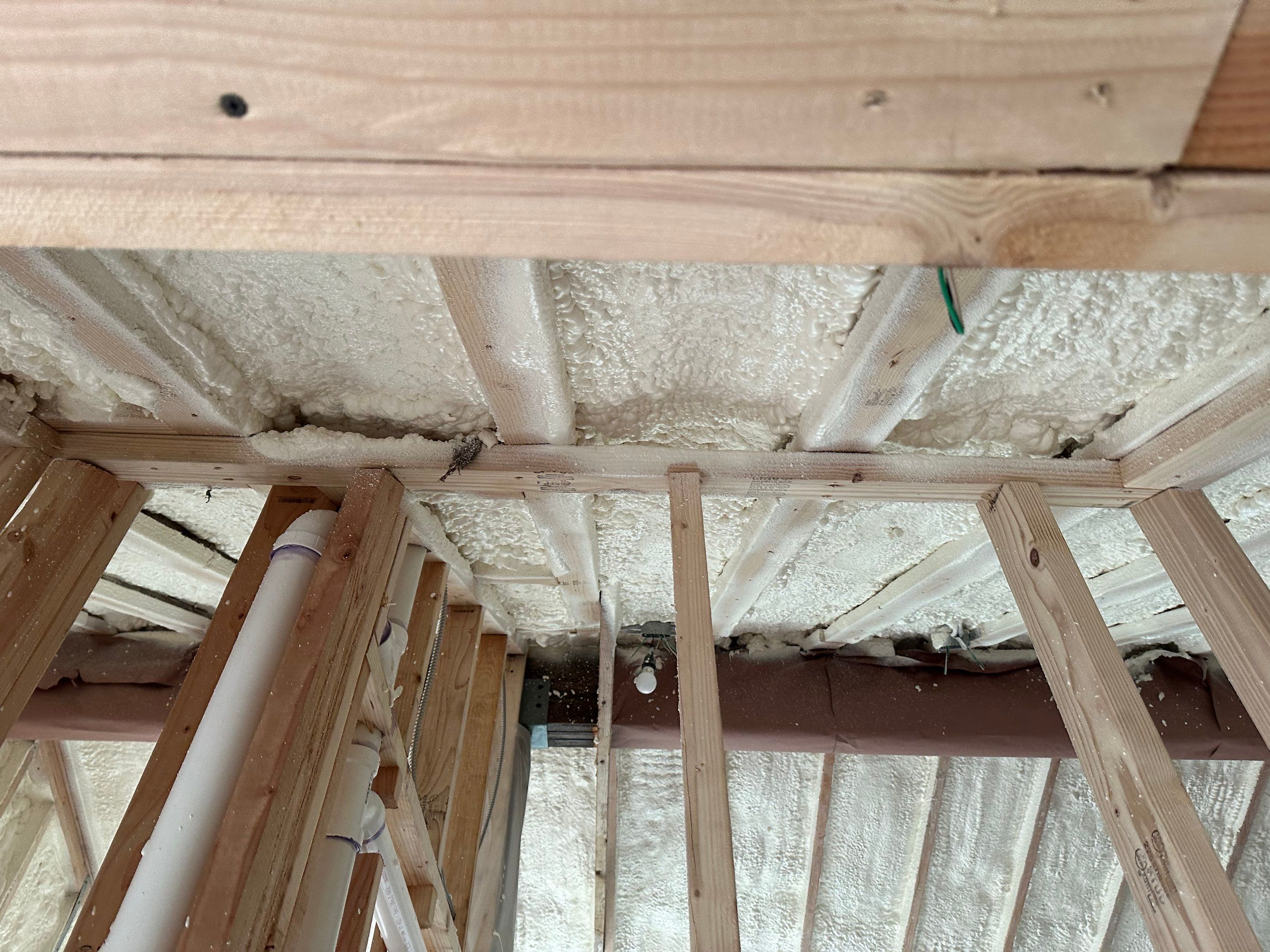 Attic Insulation using Closed Cell Spray Foam by NYS Foam & Energy