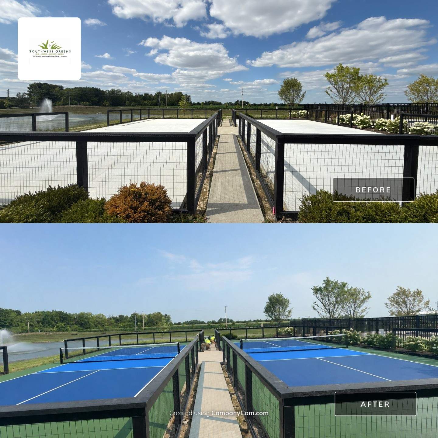 New Community Premium Pickleball Courts McCordsville by Southwest Greens Midwest