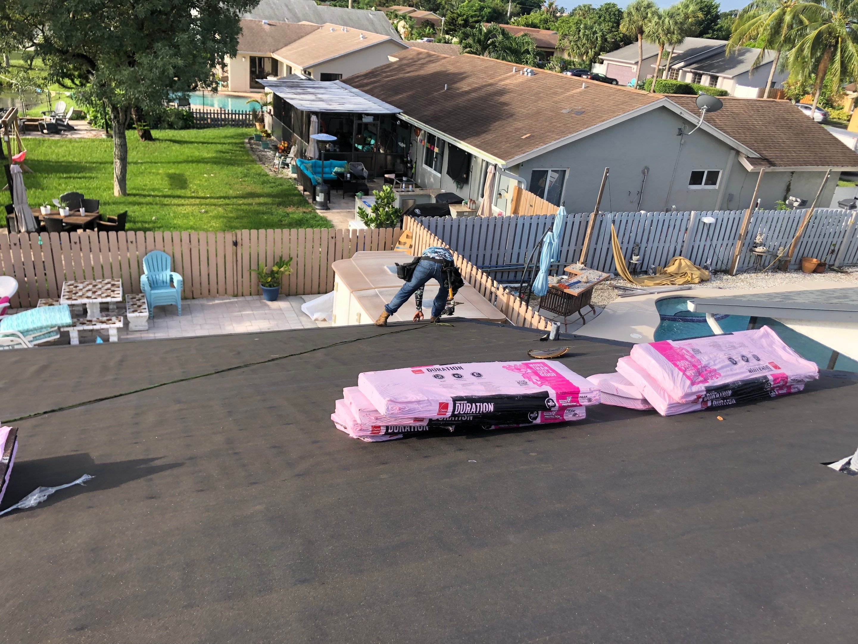 Residential Roofing Installation using Owens Corning Duration Shingle by First Due Roofing