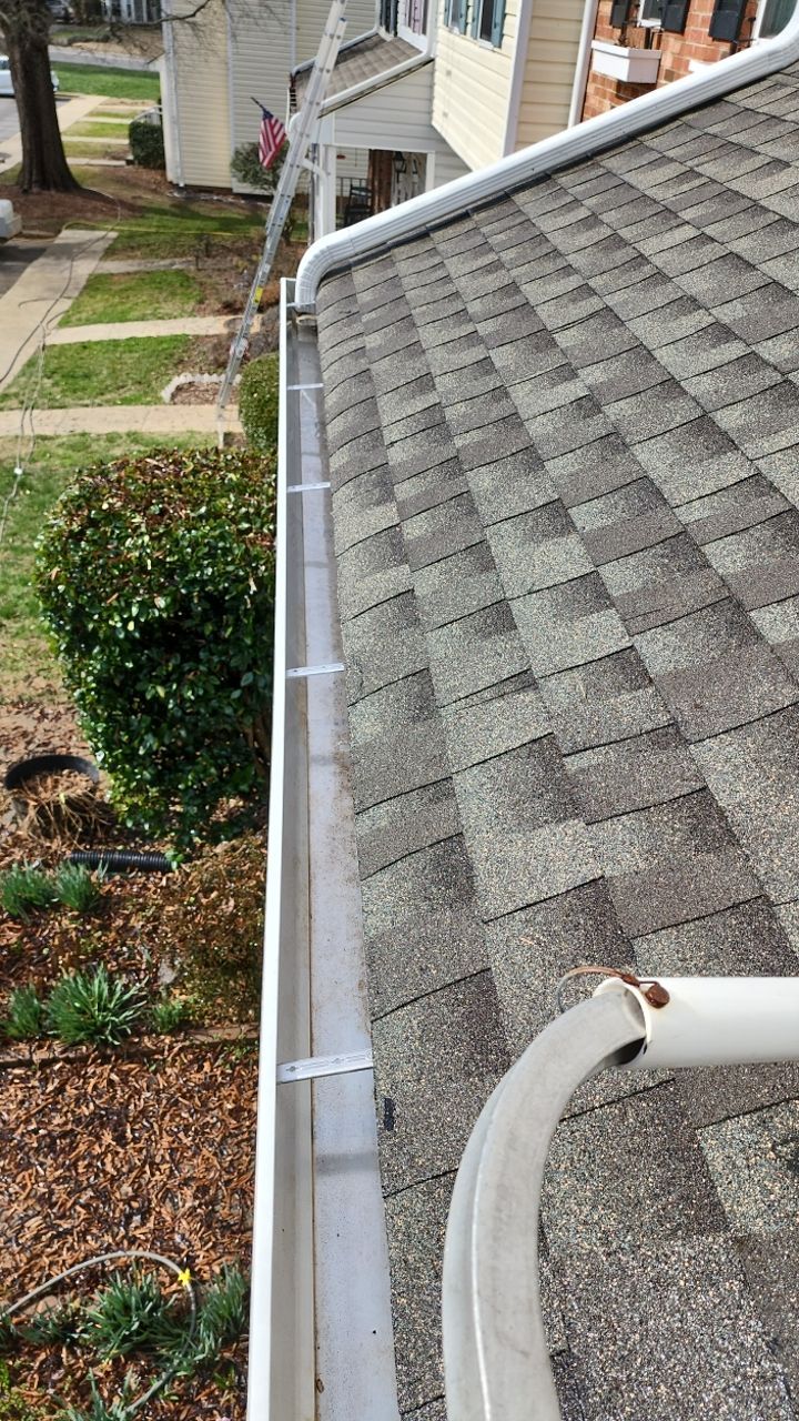Gutter Cleaning using water by G&H Home Tech Pros LLC