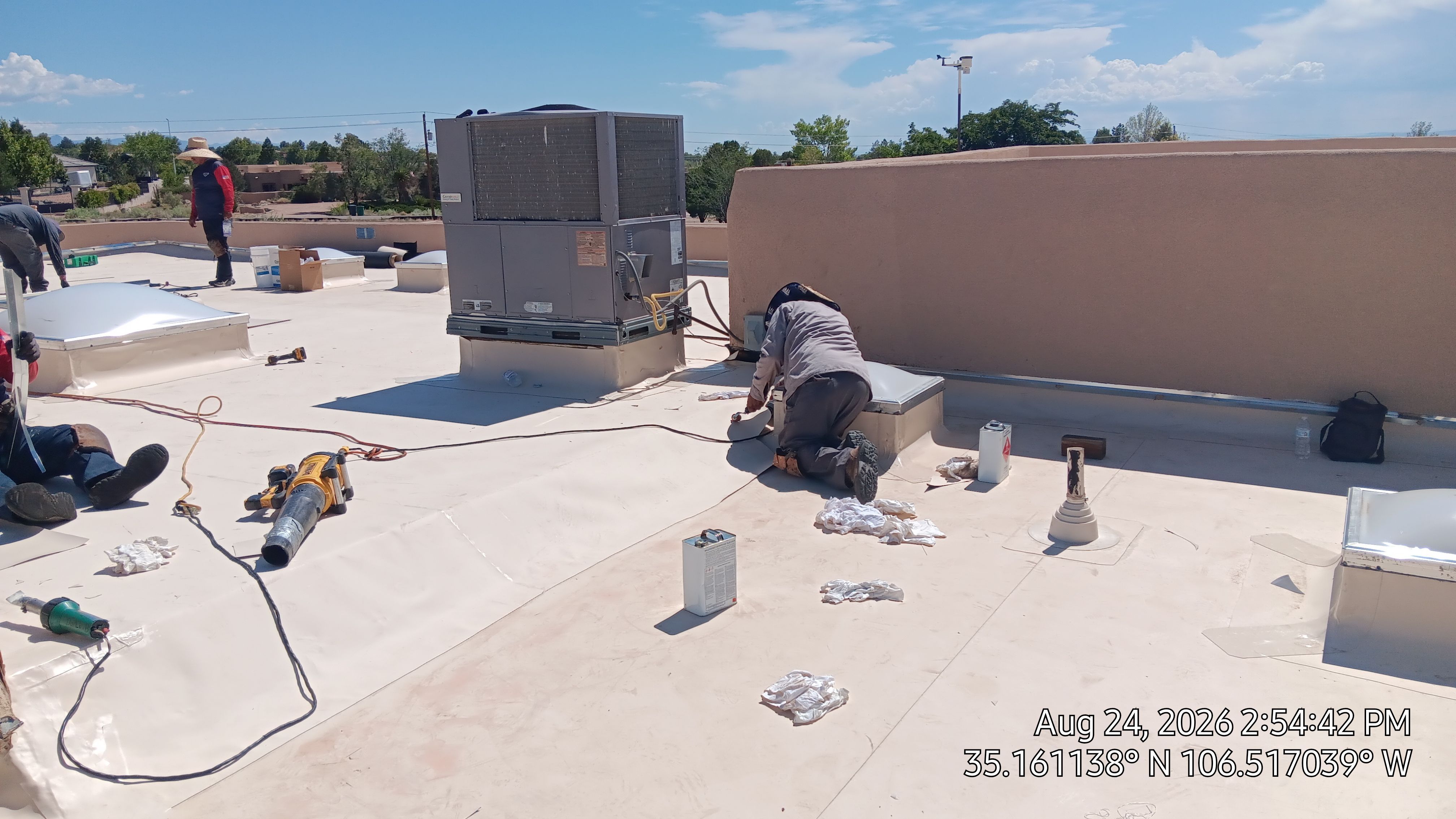 TPO Roof Replacement and Wood Repair in Albuquerque by Doyle Roof Masters Inc