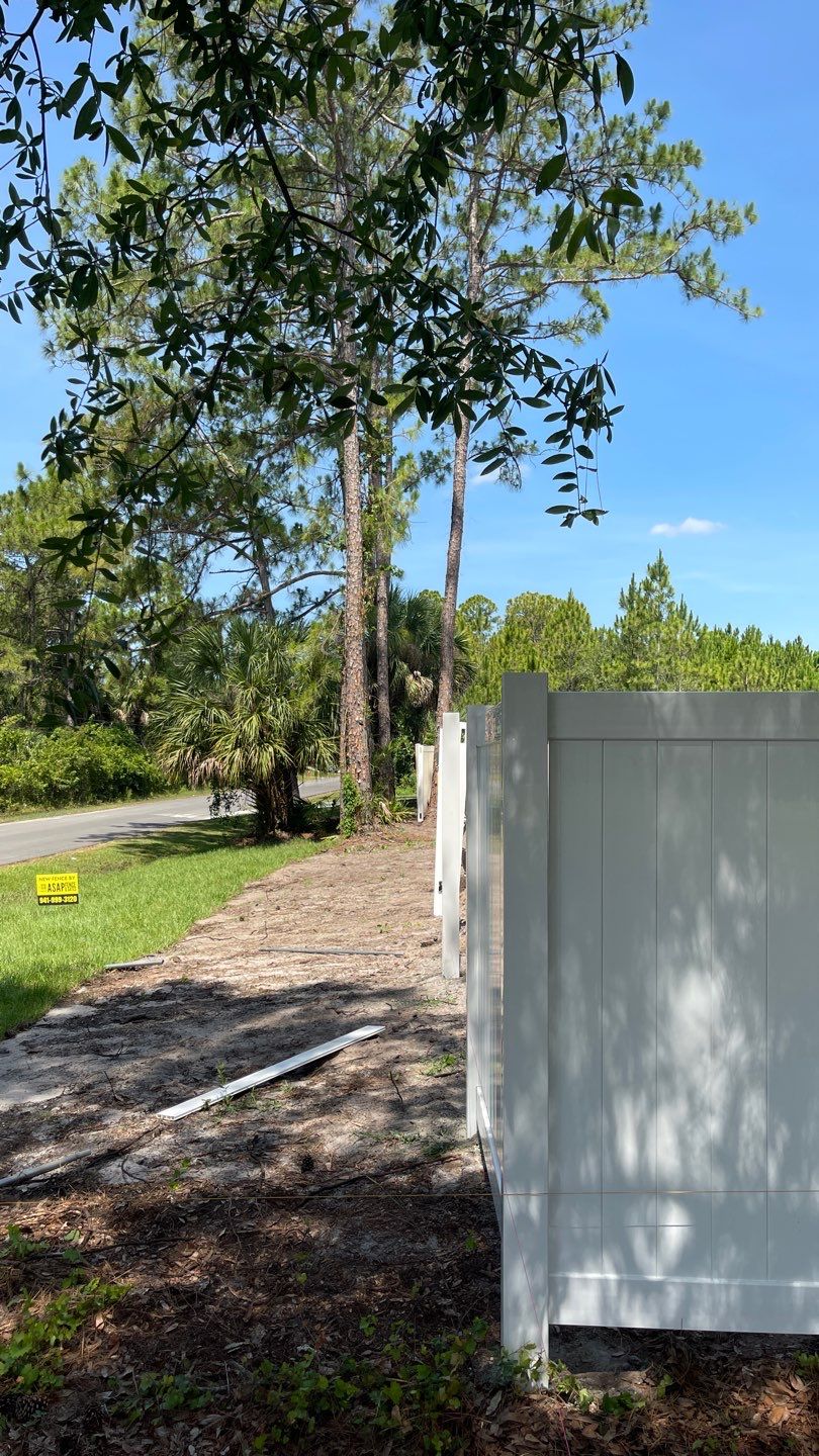 North Port, FL 6 ft. Tall White Vinyl Privacy Fence  by Asap fence and gates, LLC