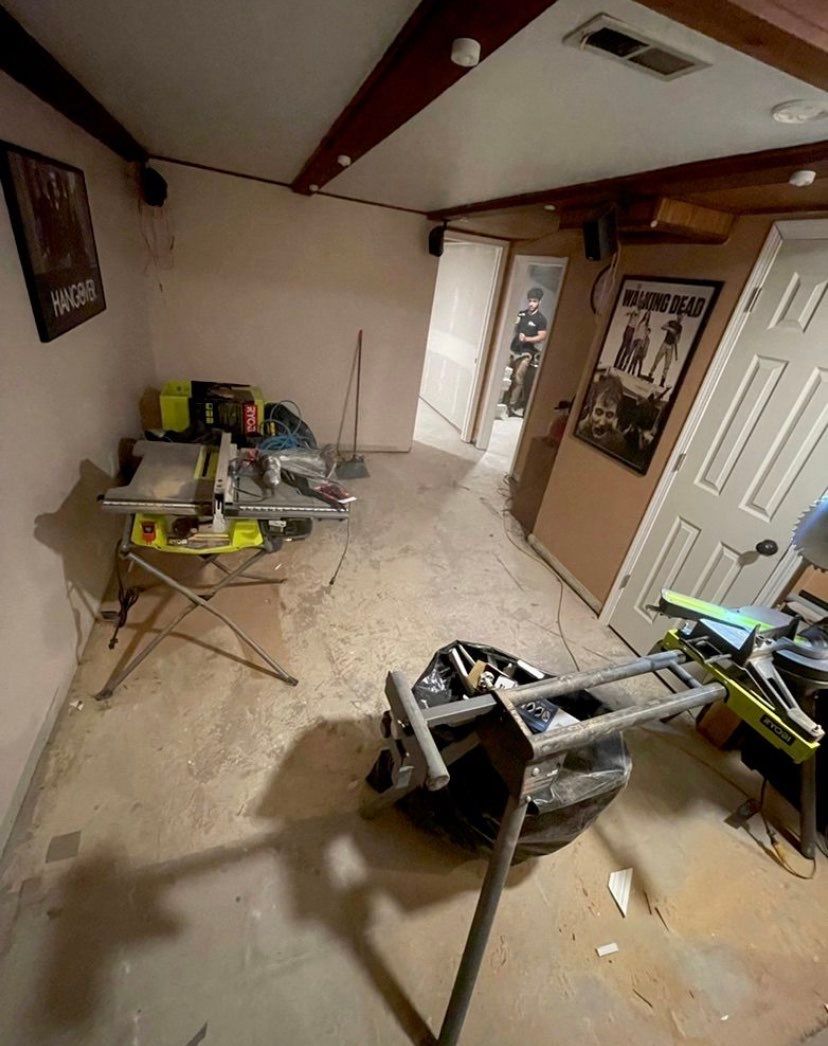 Full Basement Finishing by Greenspring Construction Services