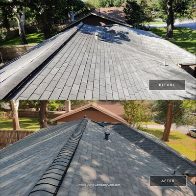 Residential Roofing Installation using Owens Corning Oakridge Estate Grey