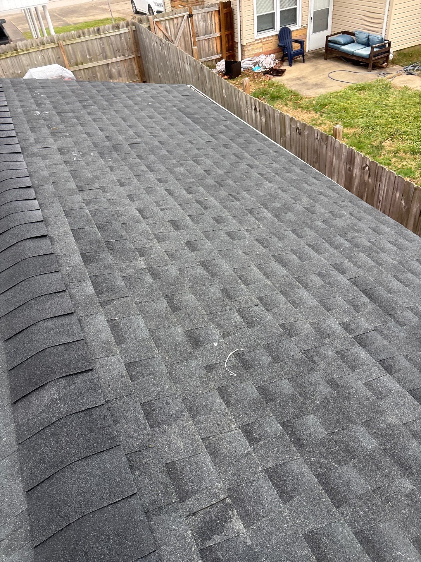 Garage Roof Installation using GAF Timberline HDZ Charcoal by Rainstoppers Roofing