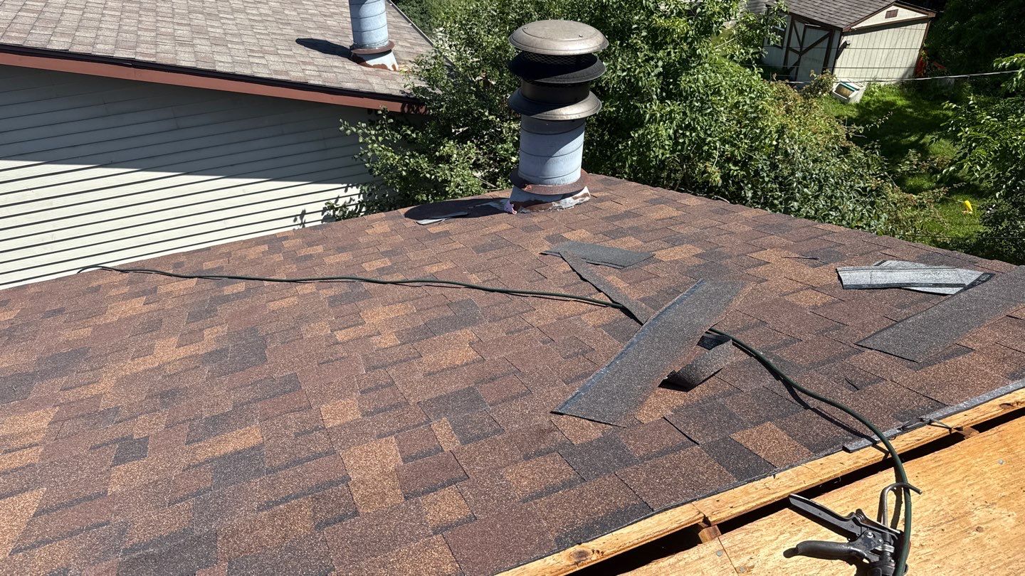Roof Replacement using Owens Corning Brownwood by 180 Contractors