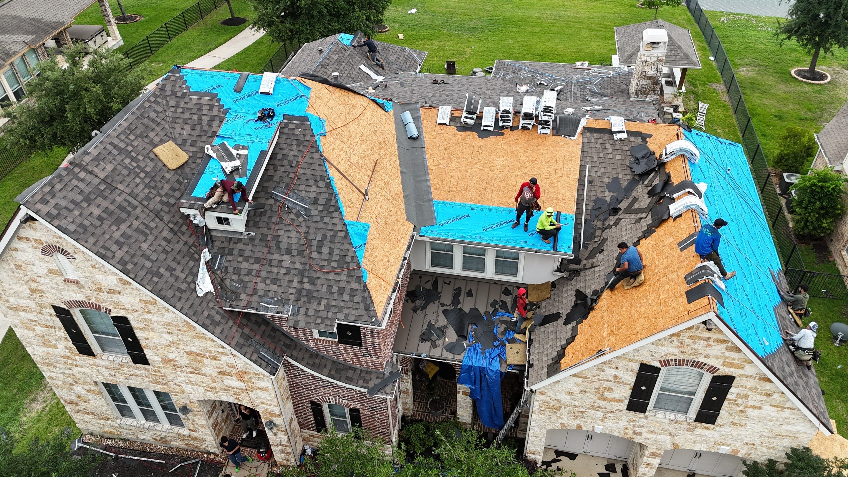 Residential Roofing Installation using IKO Dynasty by Core Four Roofing