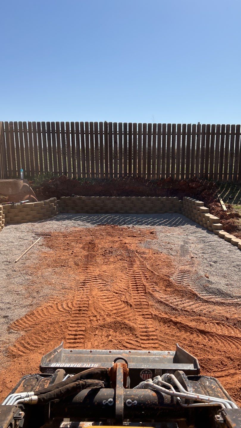 Retaining wall / Playground by Clays Services Inc
