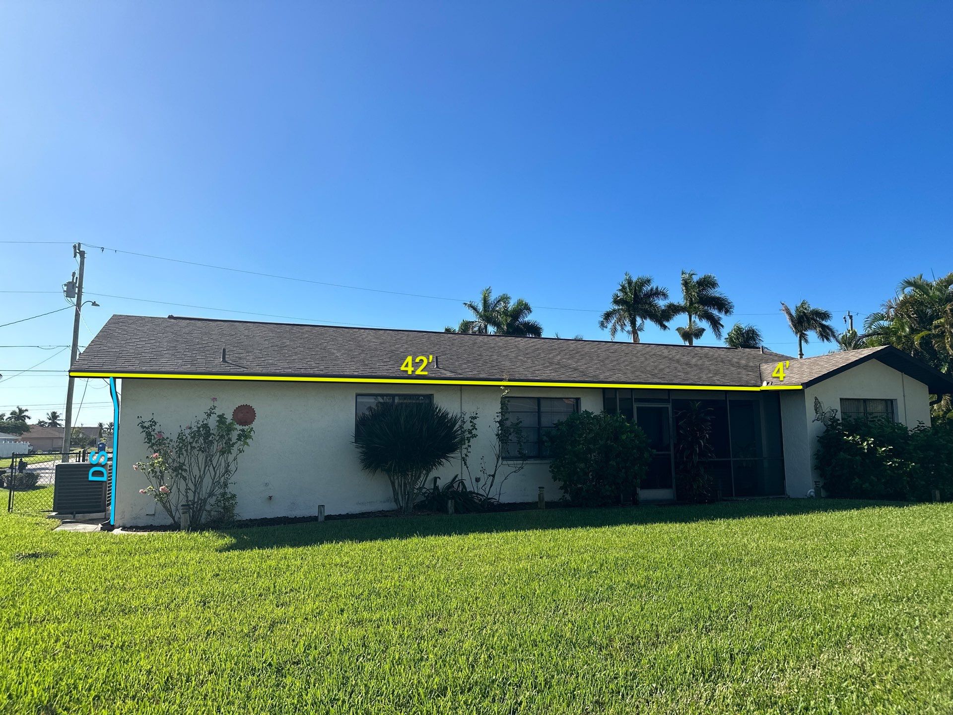 6-inch Aluminum Bronze Seamless Project with Downspouts, Splash Guards. Soffit&Fascia in Cape Coral FL by Gutter Professors