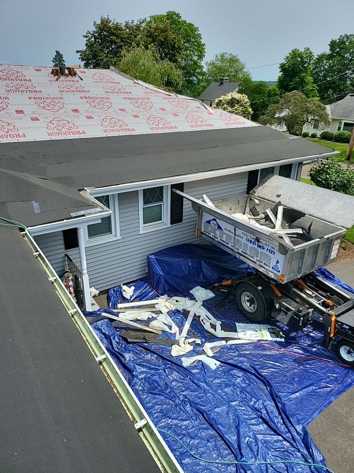 Residential Roofing Installation using Owens Corning Duration Onyx Black by A Plus Exterior