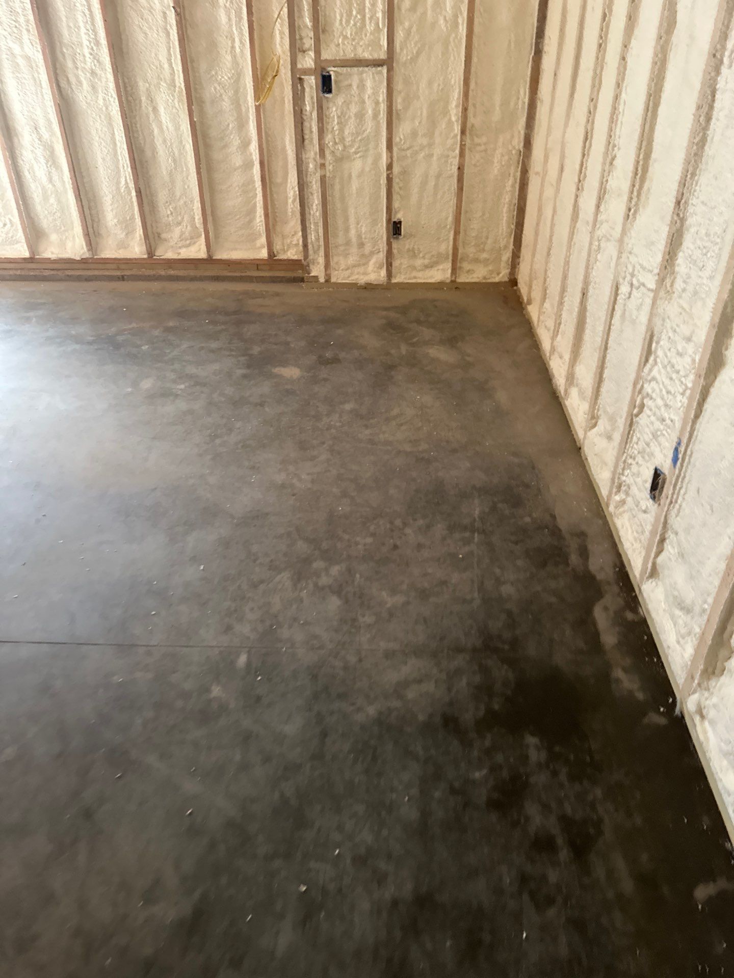 Basement Exterior Walls using Closed Cell Spray Foam by NYS Foam & Energy