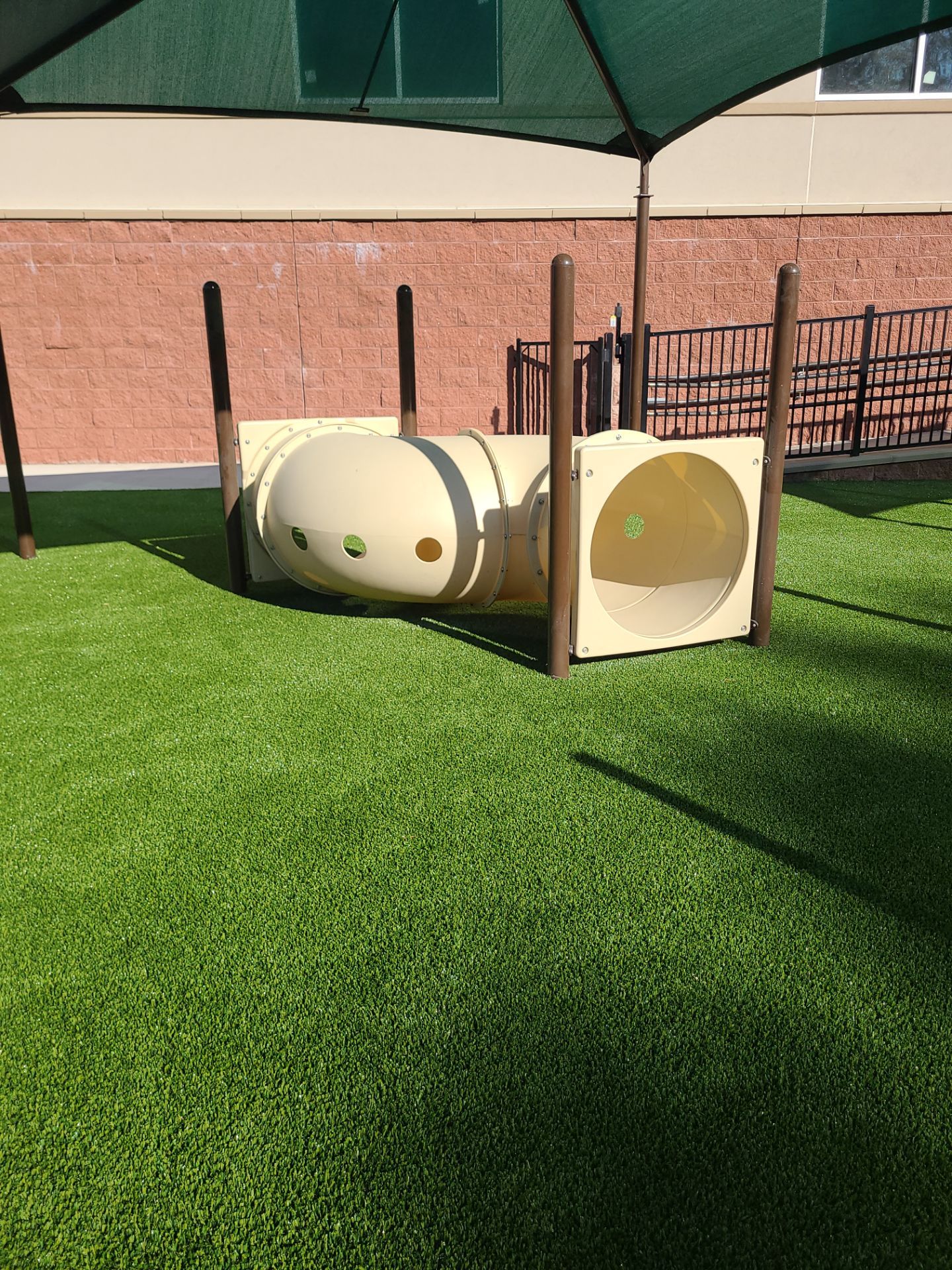 KinderCare Playground Turf and Custom Athletic Striping in Fredericksburg by Southwest Greens Midwest
