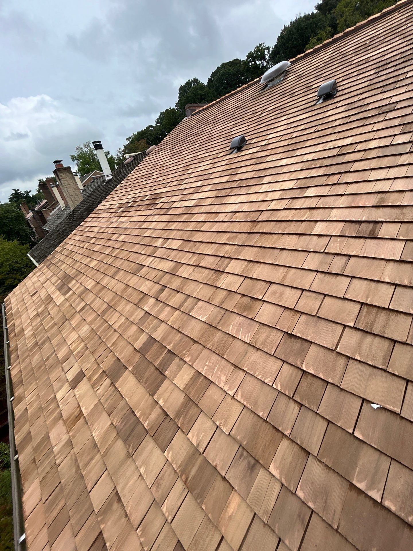 Arlington: Residential Roof Replacement with Perfection CCA-Treated Cedar Shakes by RM Banning, Inc.