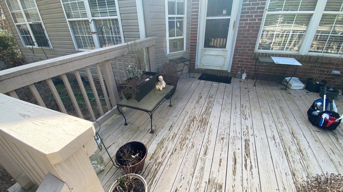 Painted Deck blasted, then sealed by DuraSeal