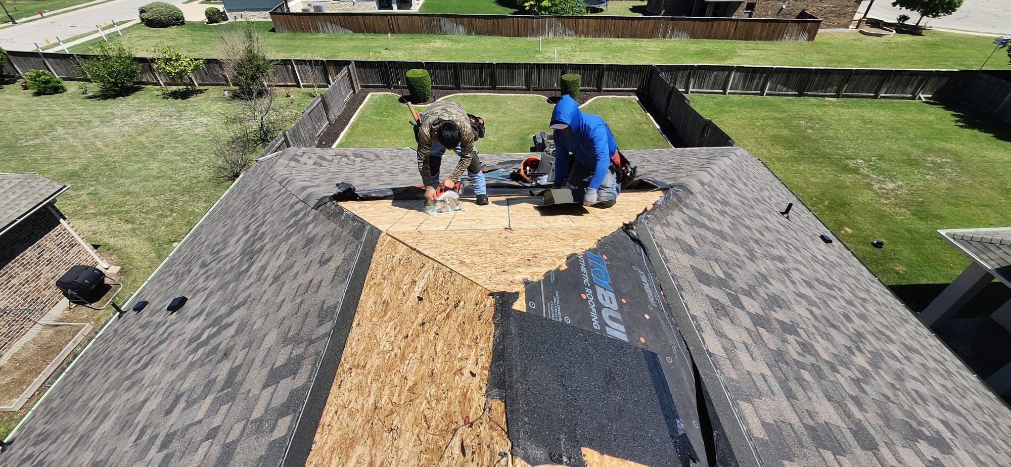 Architectural Shingle Roof Replacement and Hail Damage Restoration in Round Rock by Caliber Restoration LLC