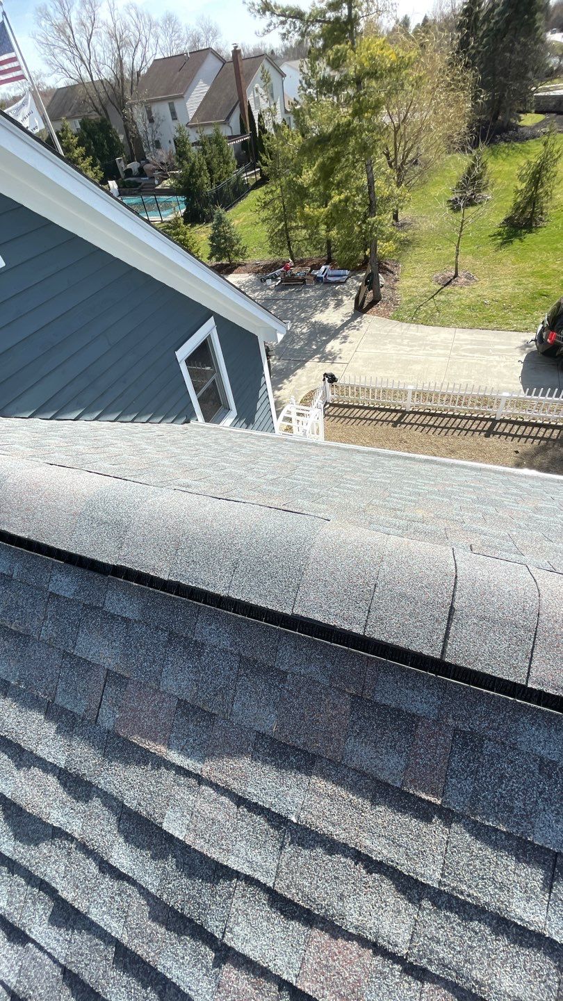 Residential Roofing Installation using GAF Timberline HDZ Williamsburg Slate  by Nitro Roofing and Construction