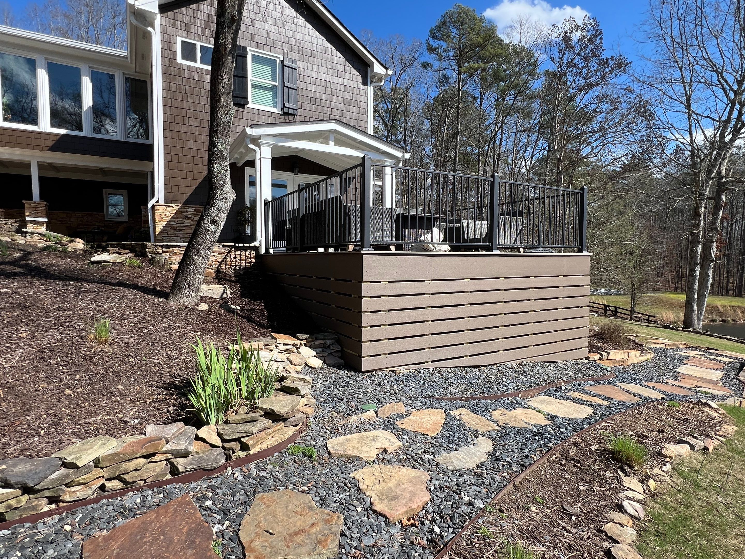 Deck And Porch using TimberTech by Swift Home Renovations 