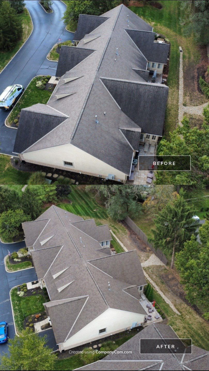 Roof Maxx Commercial Before & After Pictures by Roof Maxx of Columbus, OH