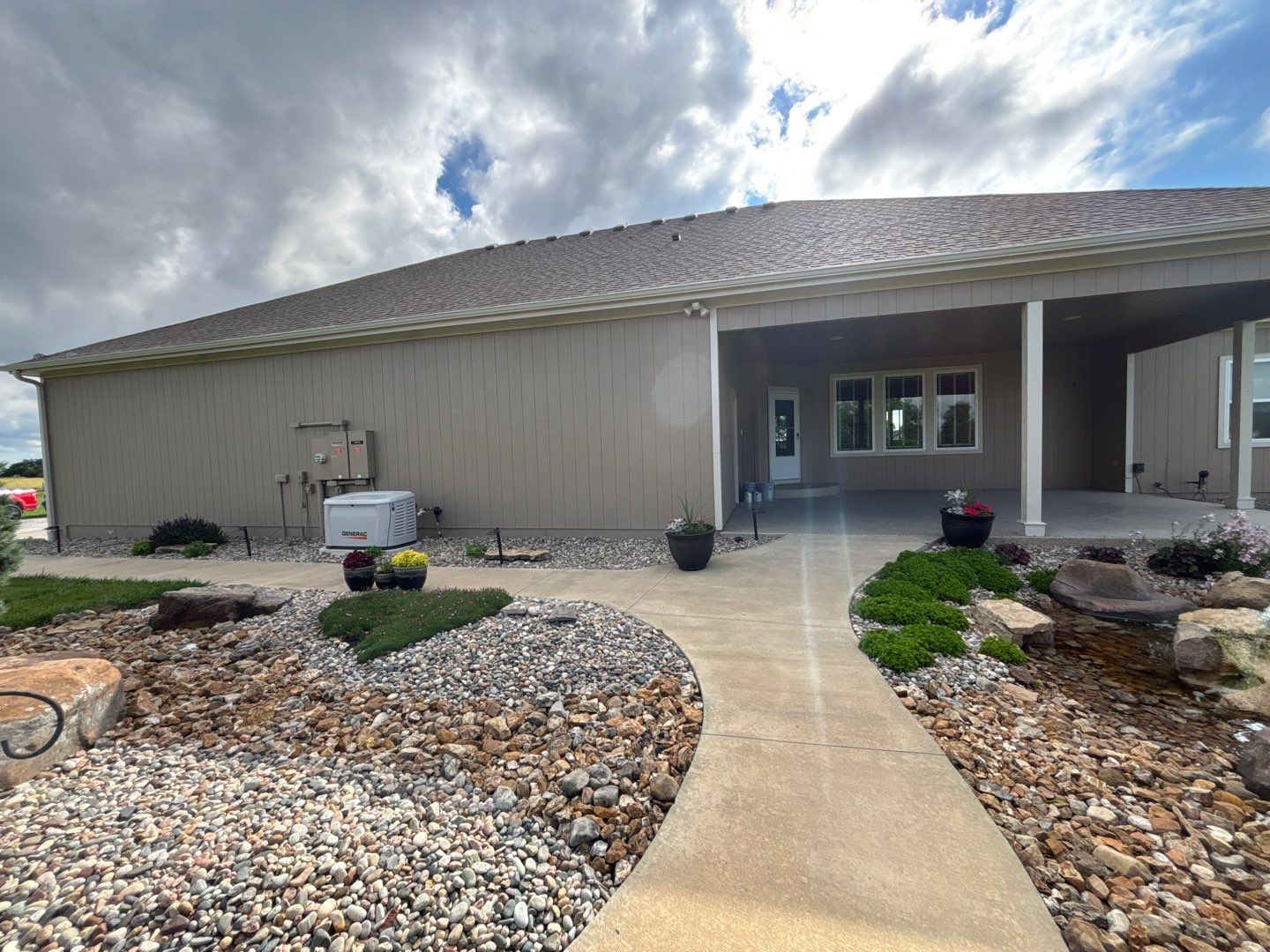 Exterior Painting and Wood Rot Repair for Wellsville Residence by Cougar Painting