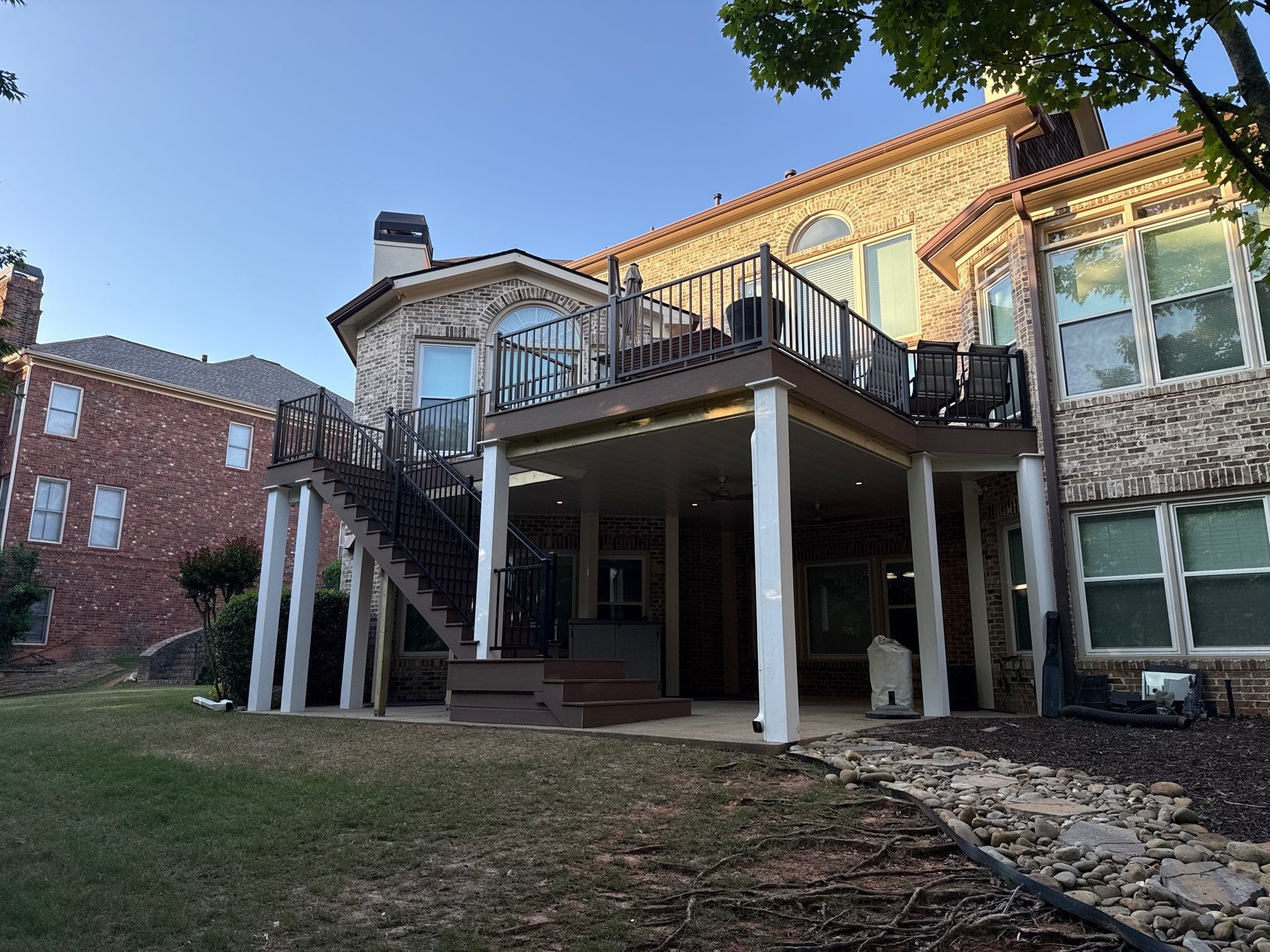 Lawrenceville, GA Deckorators Deck Resurface, Under-Deck, and Trex Deck Lighting Installation by Nelson Exteriors 
