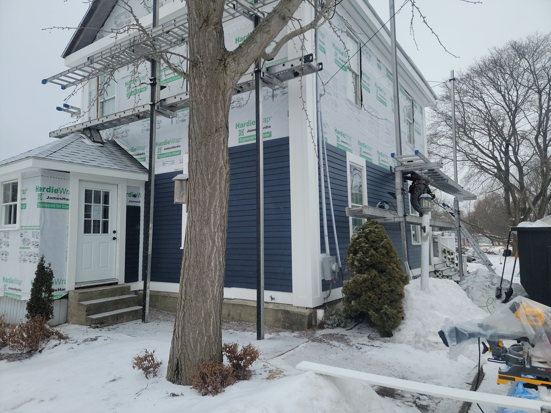 Siding Installation using James Hardie by UBrothers Construction