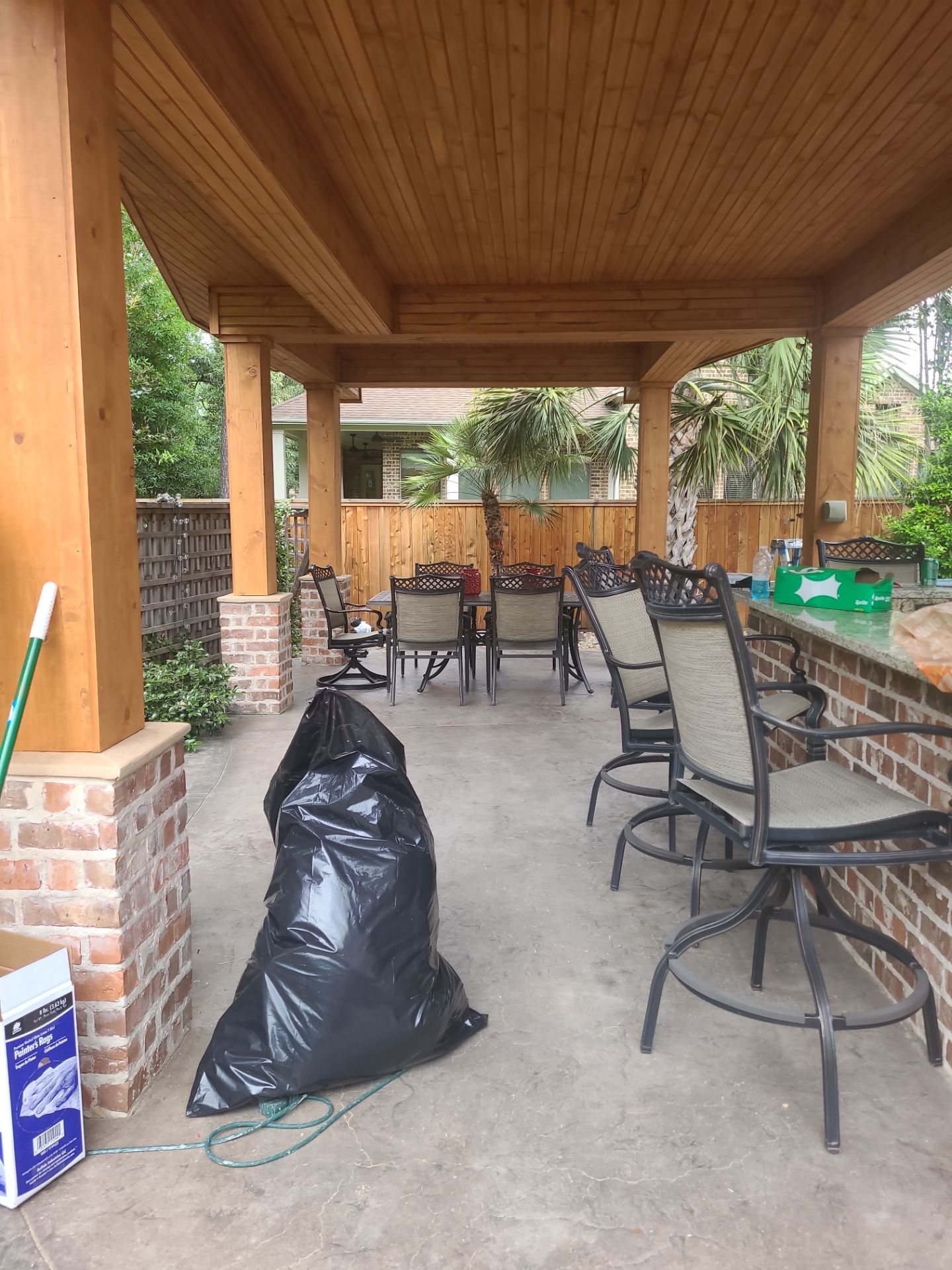 Covered Patio Remodel in The Woodlands by SophAlx LLC