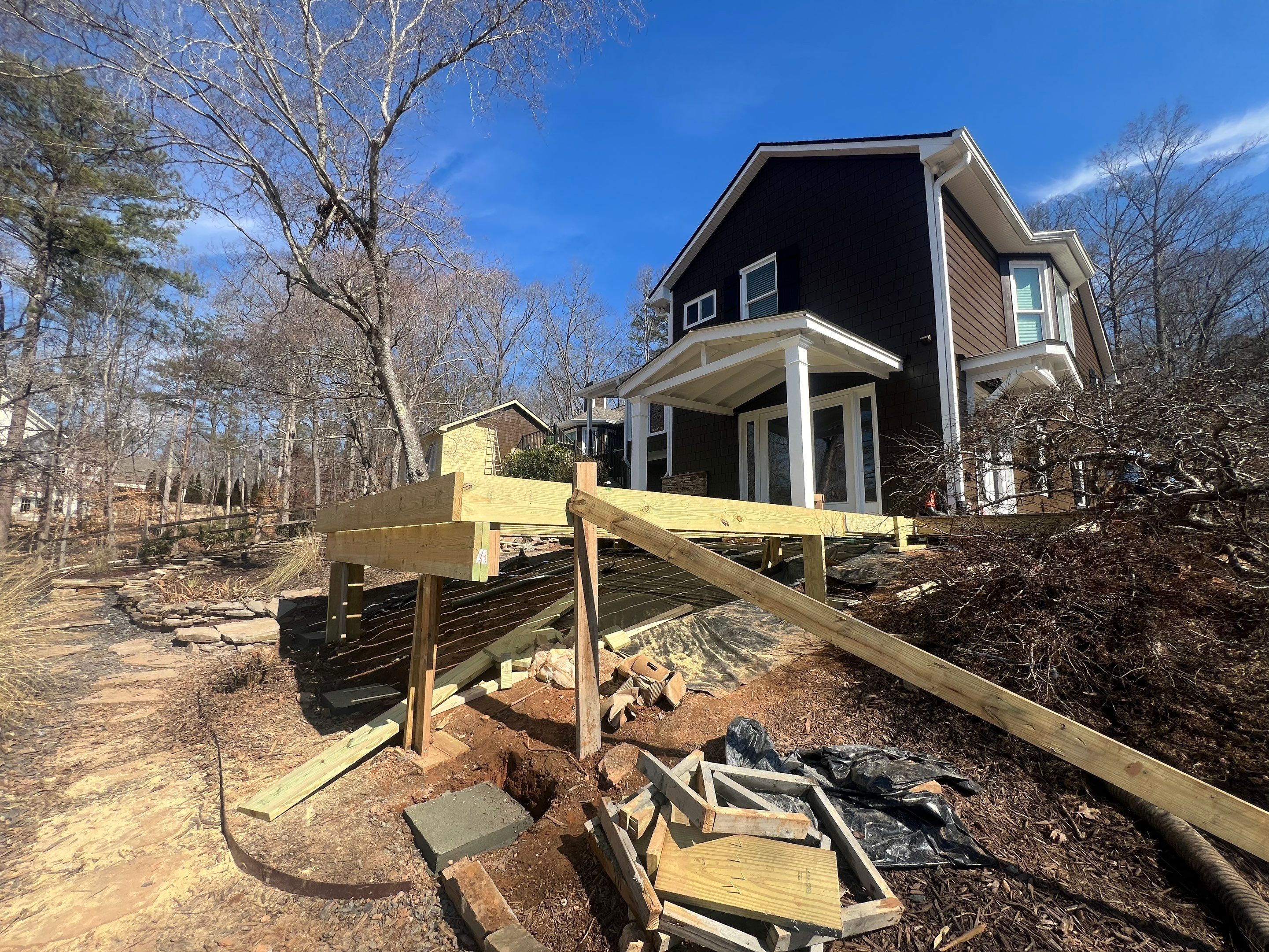 Deck And Porch using TimberTech by Swift Home Renovations 