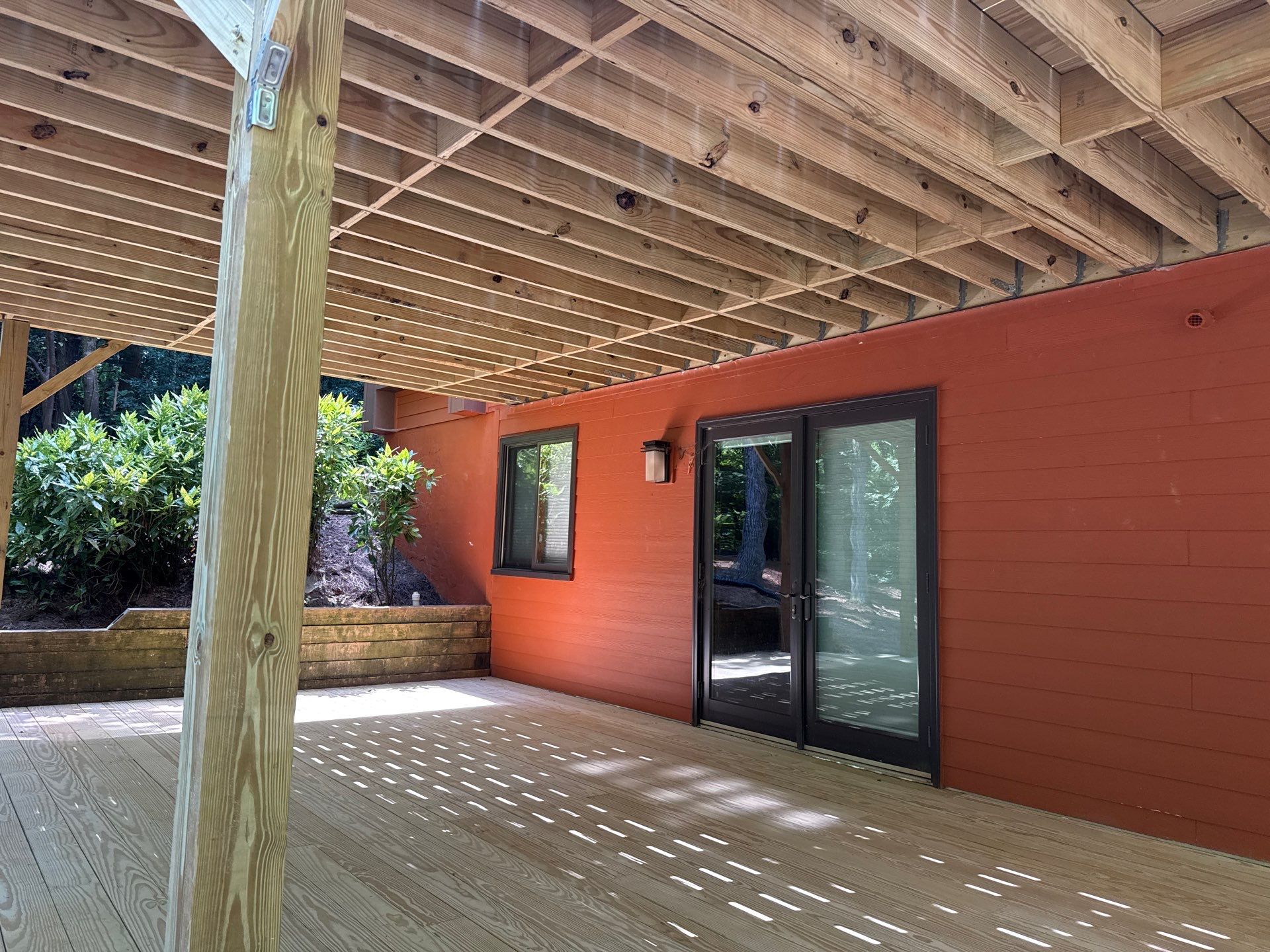 Marietta, GA Two-Tier Wood Deck Rebuild  by Nelson Exteriors 