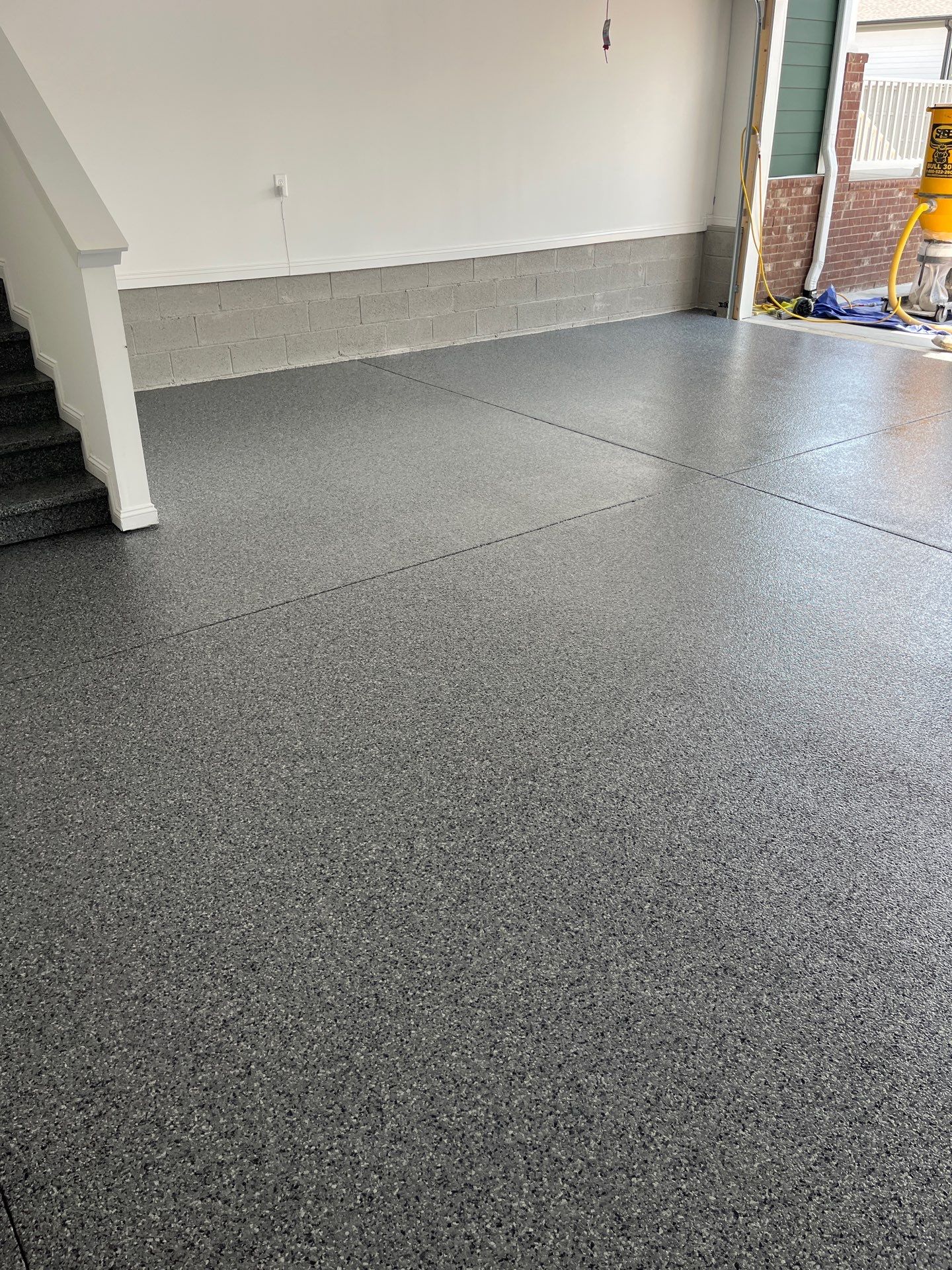 Garage Floor Coating using Nightfall by My Garage Floor Guys