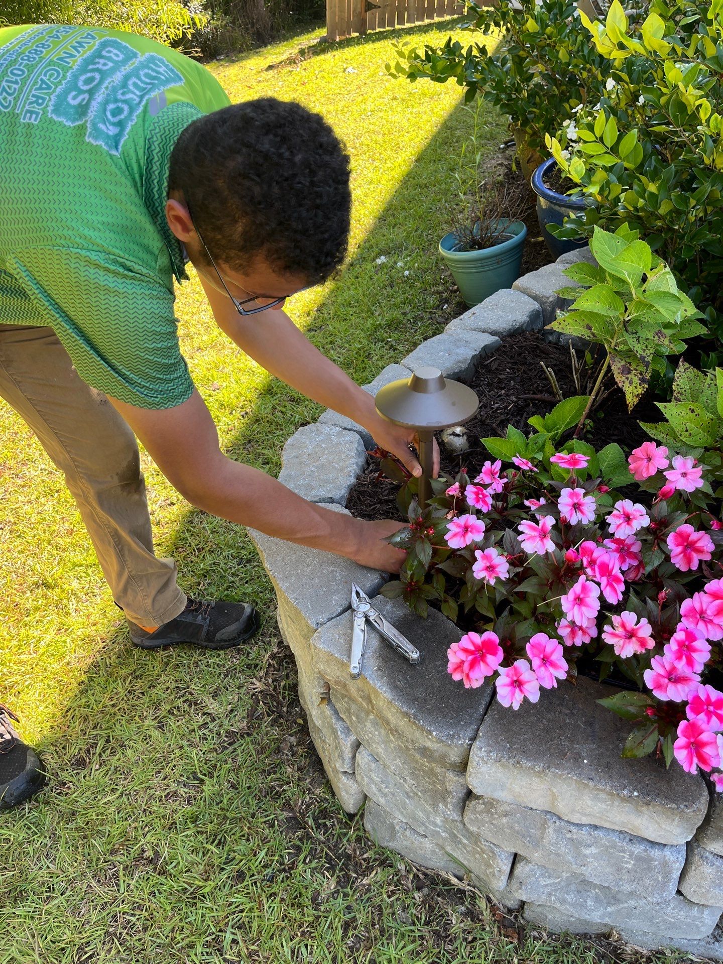 Landscape Lighting Project in Summerville by Hudson Bros Lawn Care LLC