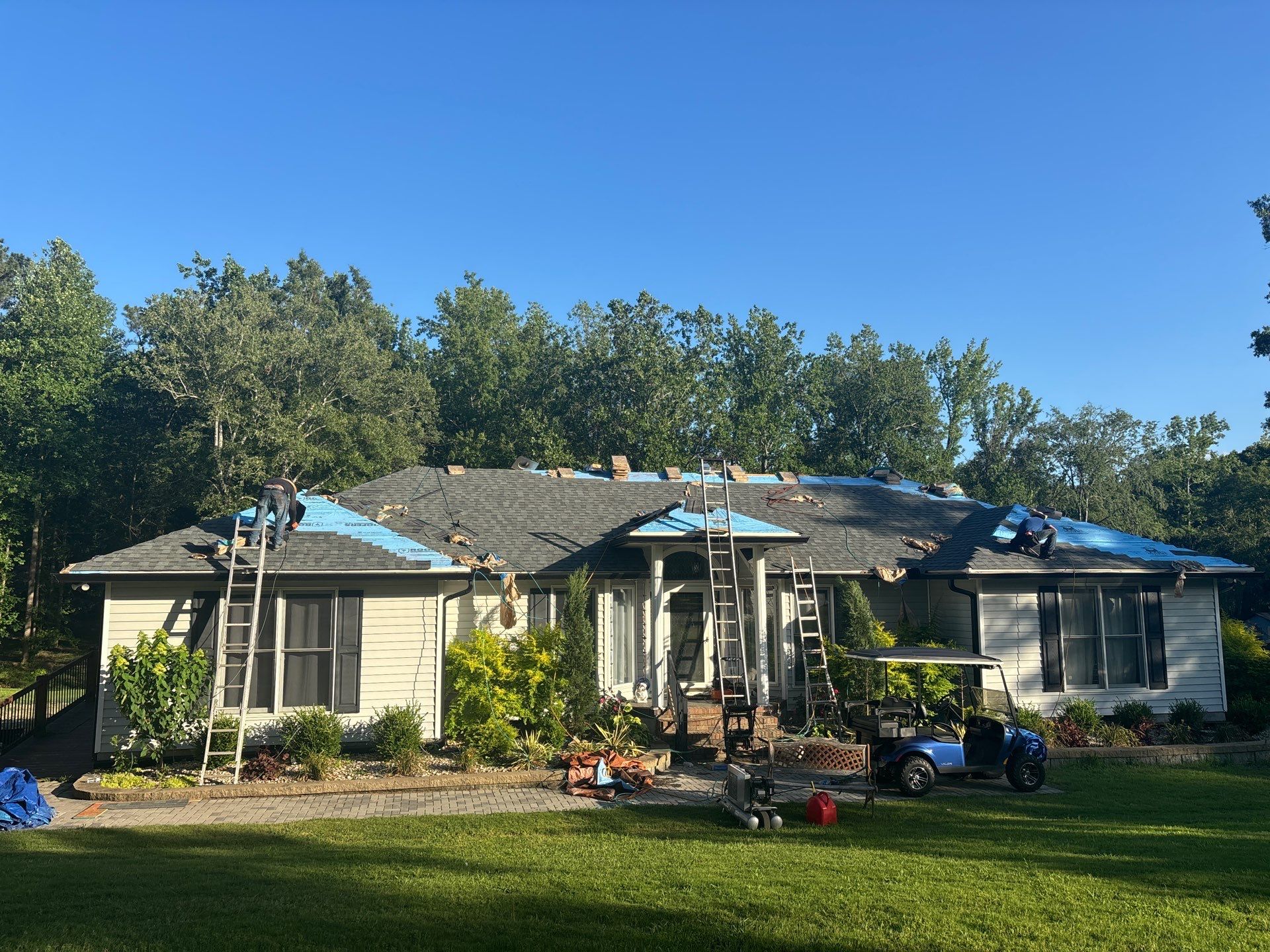 Asphalt Shingle Roof Replacement and Decking Repair in Edgefield by Roofers LLC