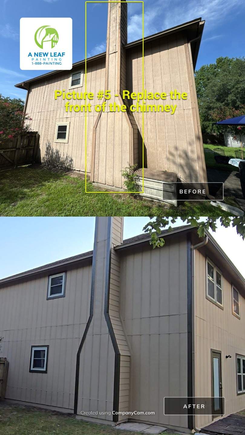 T1-11 Siding Wood Repairs and Exterior Painting in Jacksonville FL 32244 by A New Leaf Painting, LLC