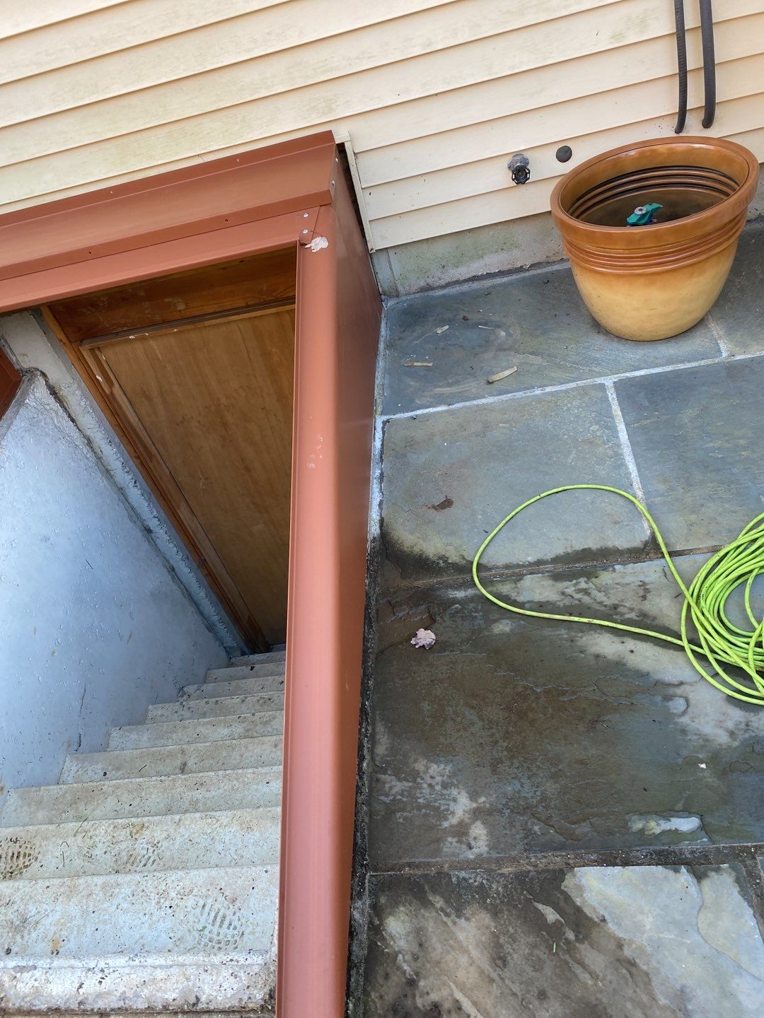 Basement Remodel using Bilco Basement Door by A Plus Exterior