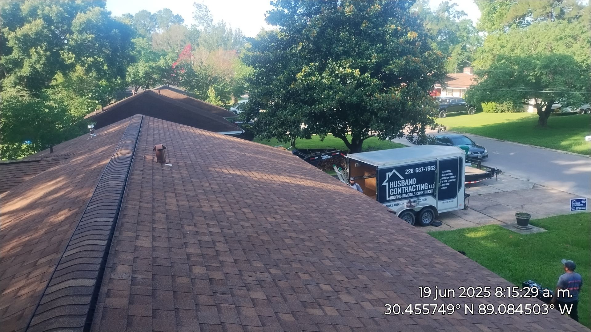 Old roof replacement by Husband Roofing & Contracting