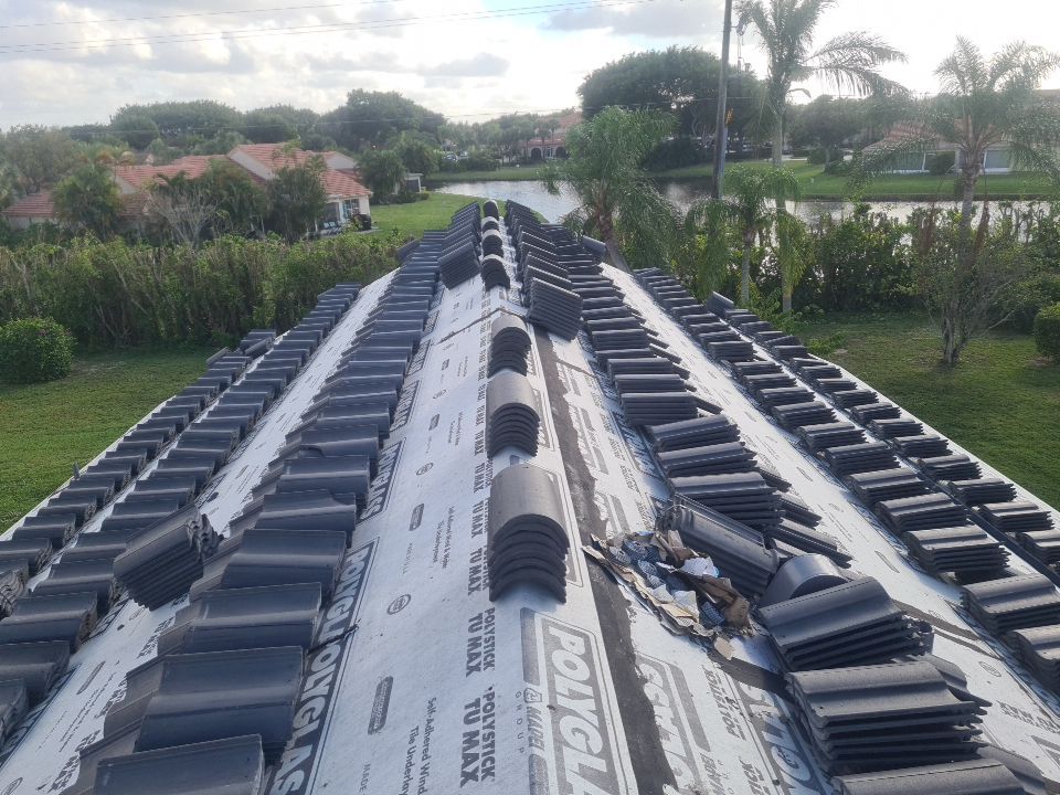 Residential Roofing Installation using Eagle Roofing Tile by BLUES BROTHERS ROOFING