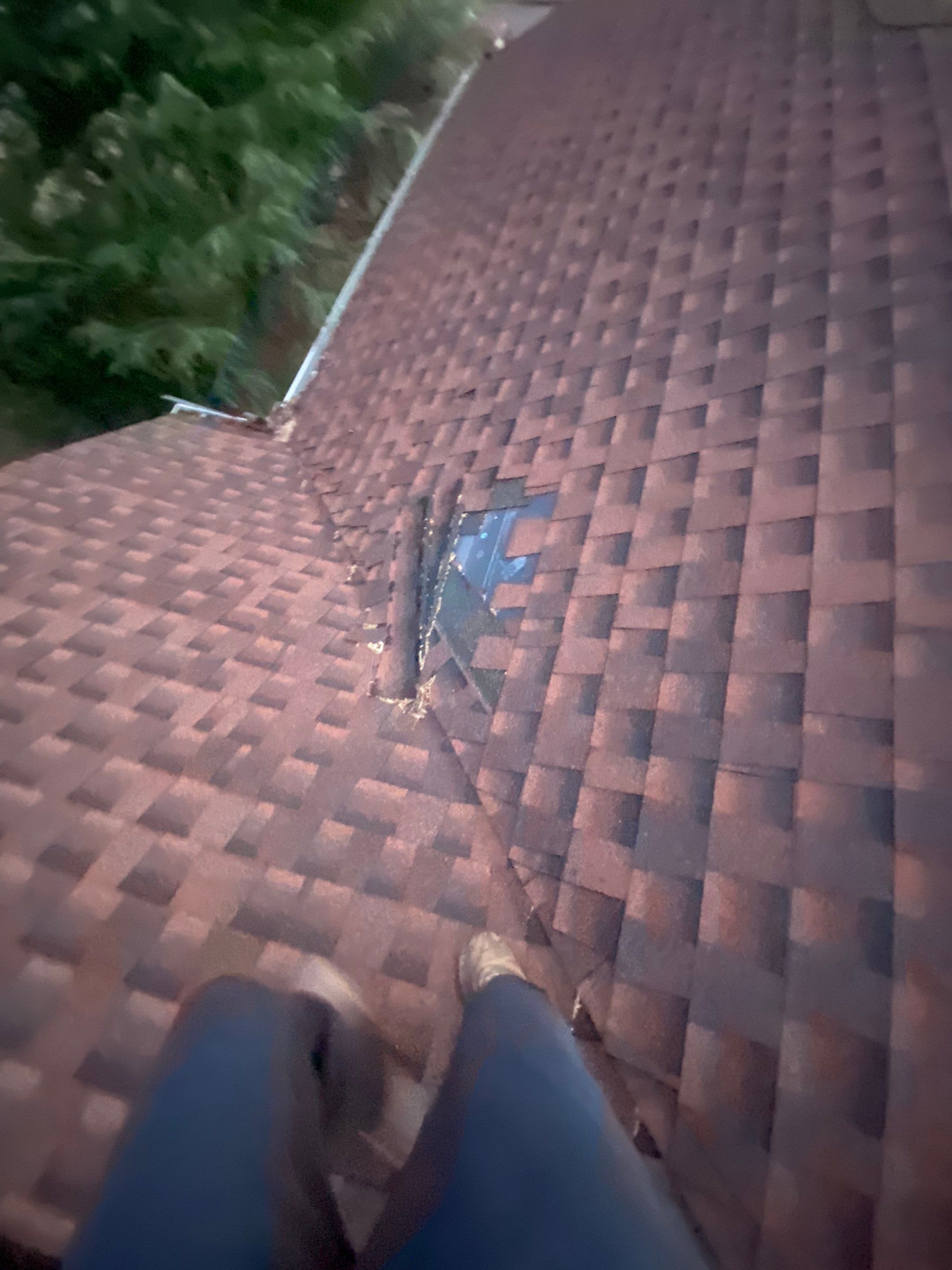 Residential Roofing Repair because of slipped shingles by Georgia Roof Advisors