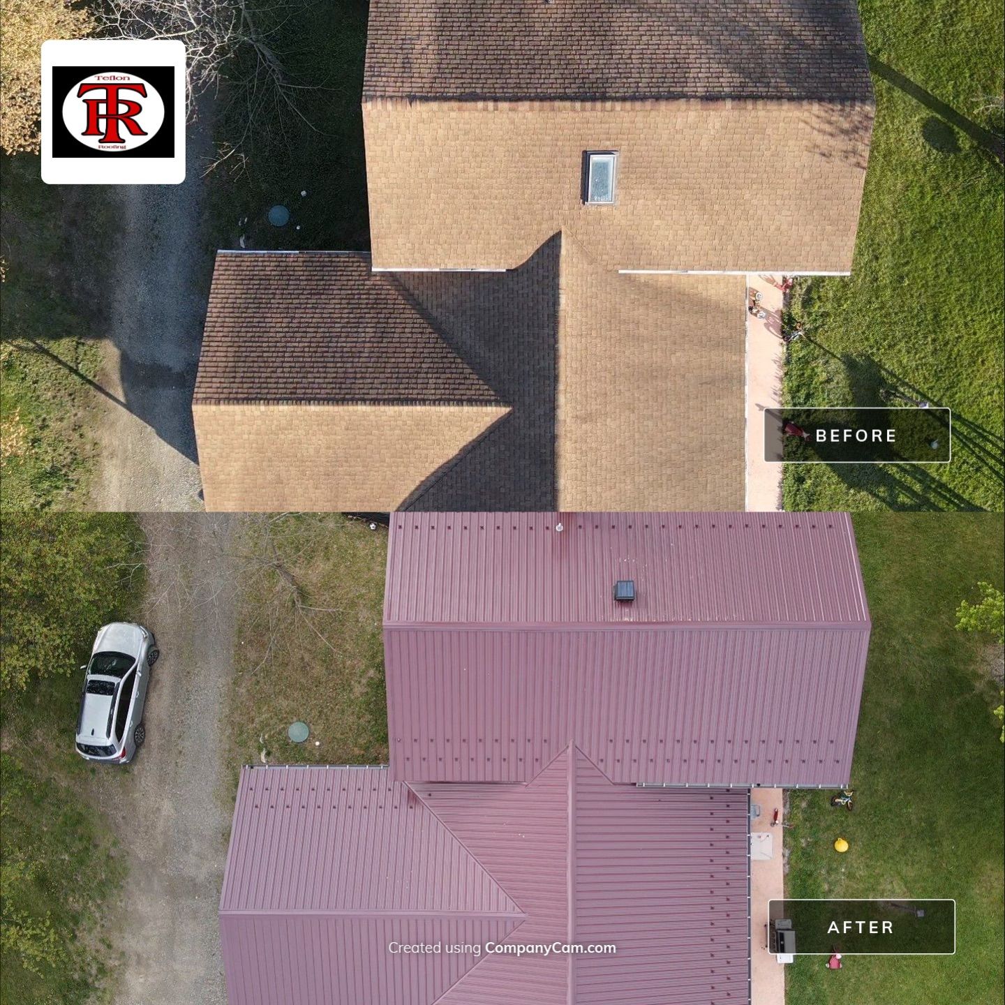 Metal Roof Installation using Everlast Azm panel w/ colourbond process by Teflon Roofing