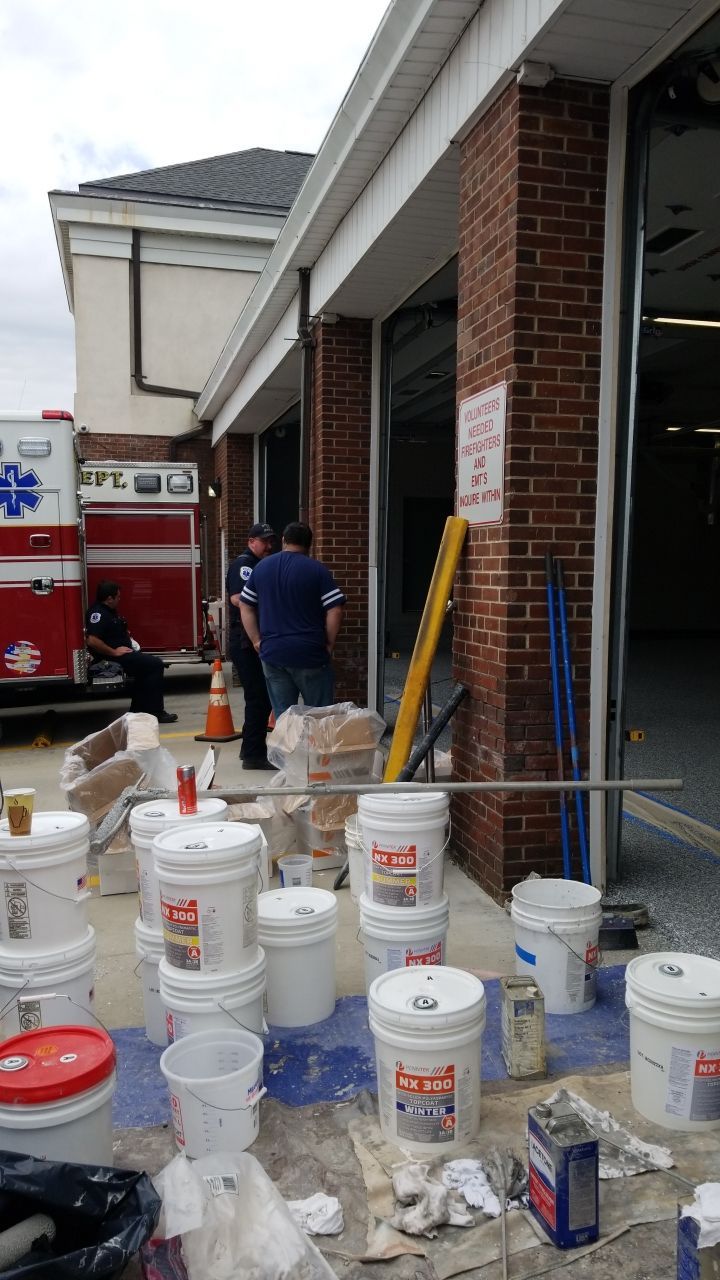 Dover Firehouse with their new Smoke Floor! by Spectrum Painting, LLC