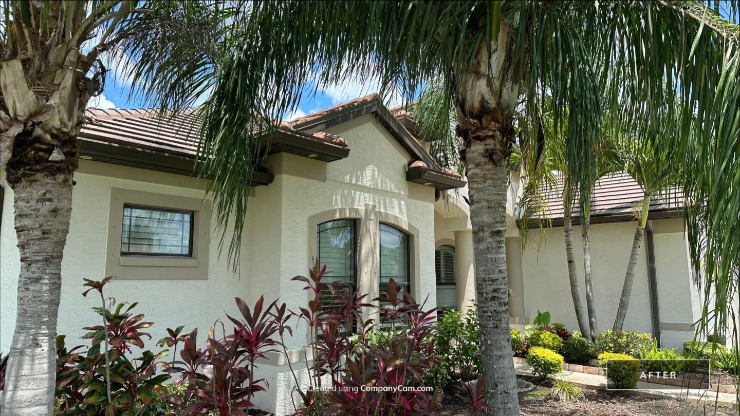 Flat Tile Roof Cleaning, House Wash & Sidewalk Cleaning in Enclave at Country Meadows, Bradenton, FL | Sunshine AquaWash by Sunshine AquaWash