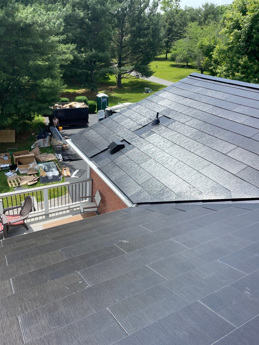 Tesla Solar Roof Installation by American Home Contractors
