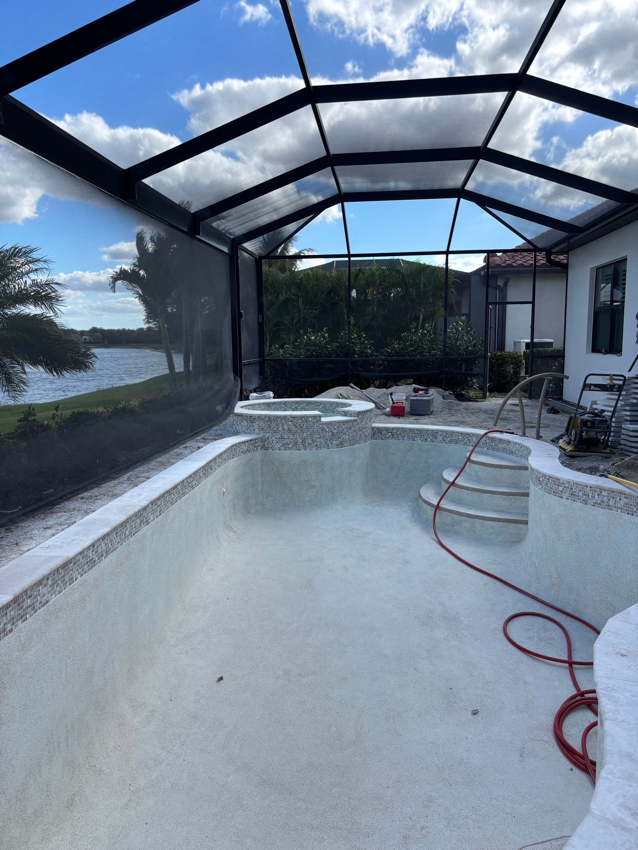 Pool Deck Renovation | Pool Coping | Waterline Tile | Bonita National Golf & Country Club` by Old Town Pavers Llc