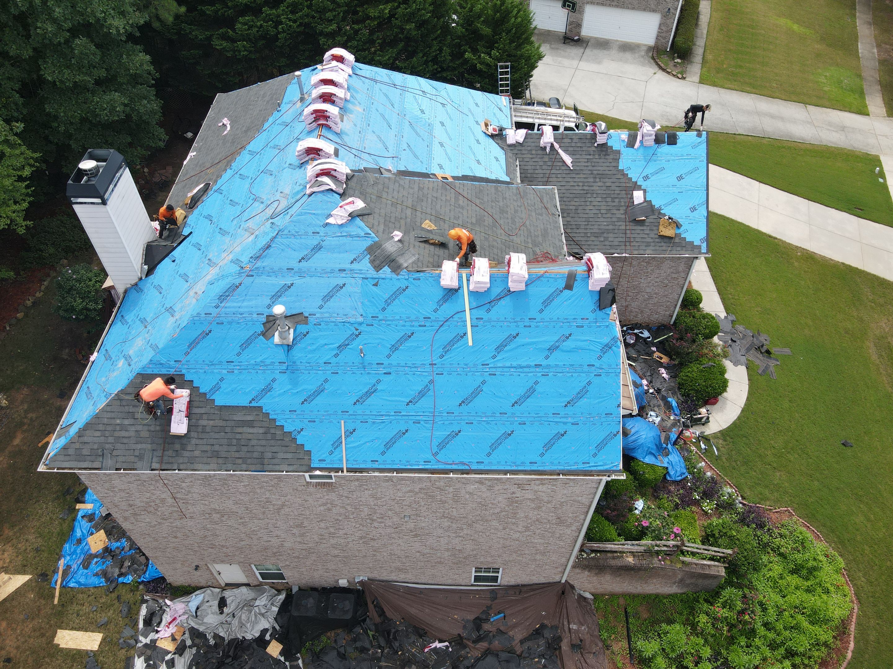 Residential Roofing Installation using Owens Corning by Inspector Roofing and Restoration