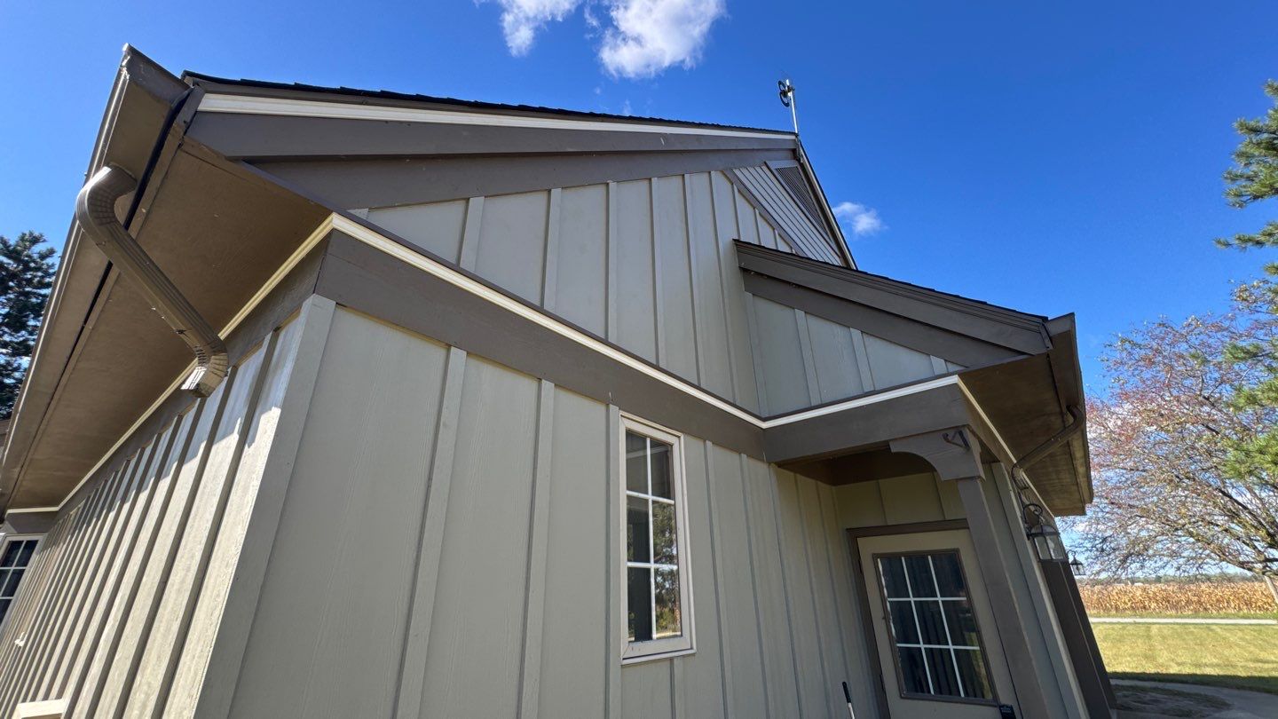 Siding Installation using Hardie Board and Batten Monterey Taupe by Nitro Roofing and Construction