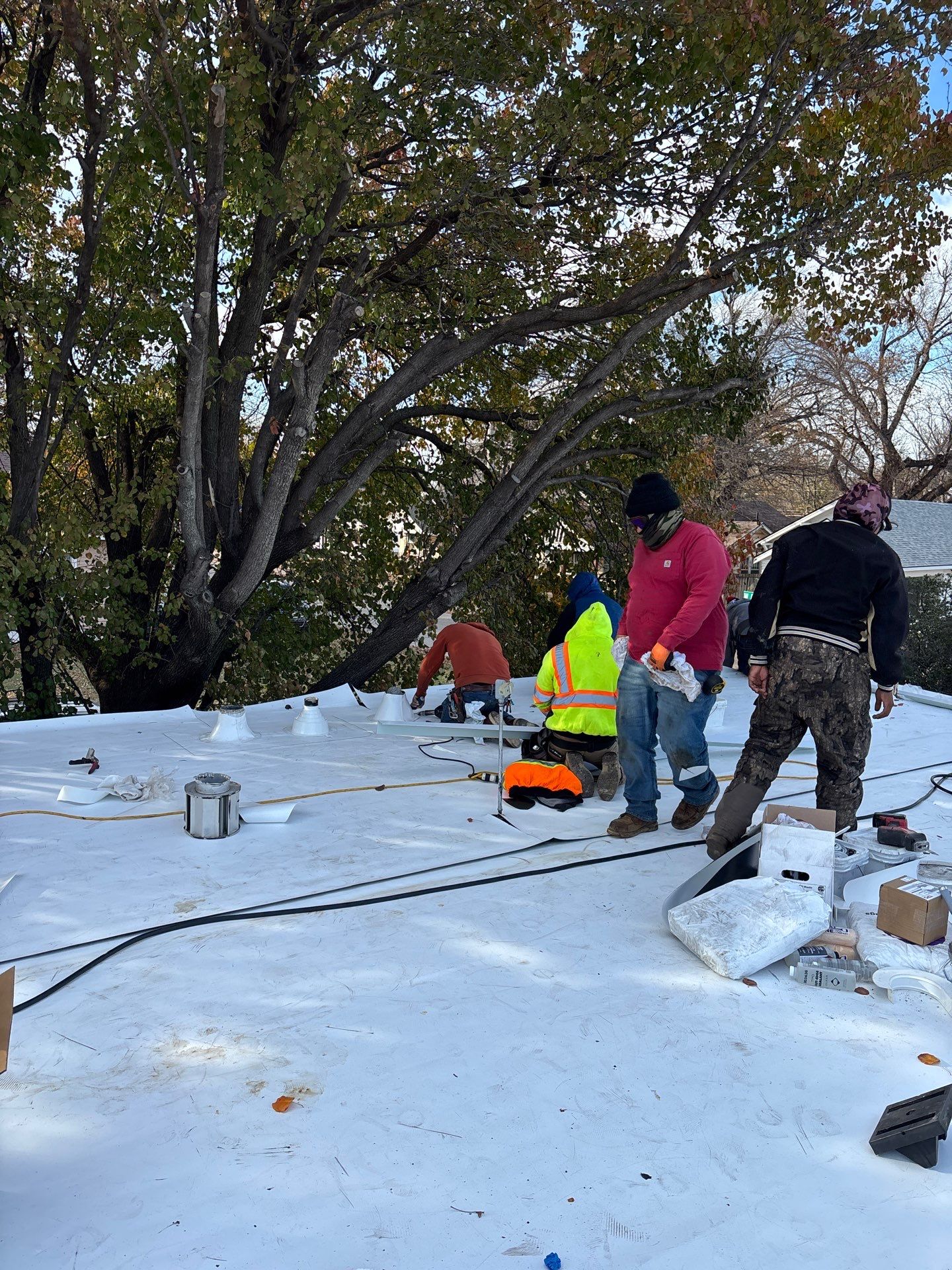 Commercial Roofing Installation using Mule-Hide by Frontline Roofing and Construction