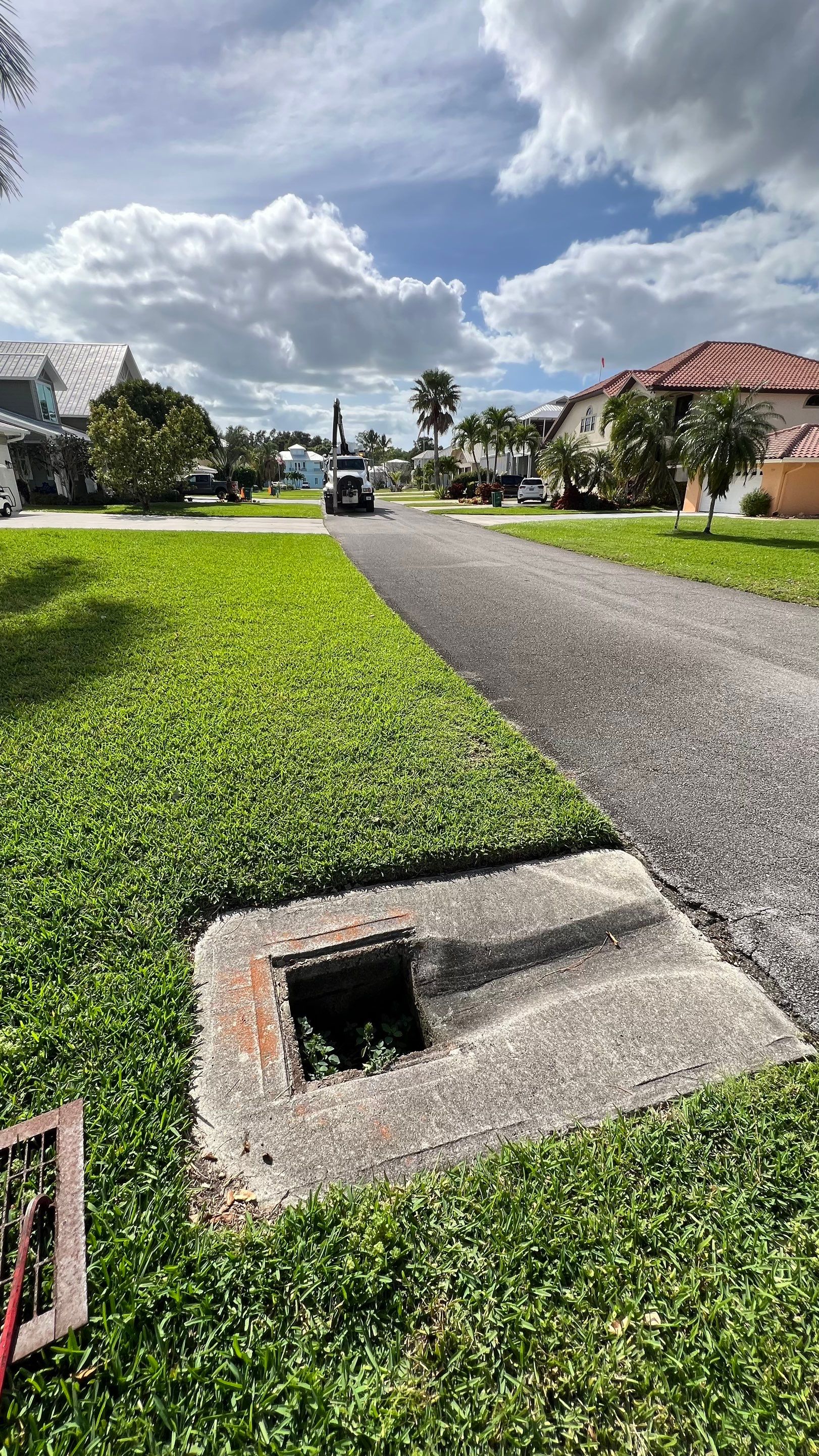 Naples Private Airport Community Catch Basin Cleaning by APS Power & Water