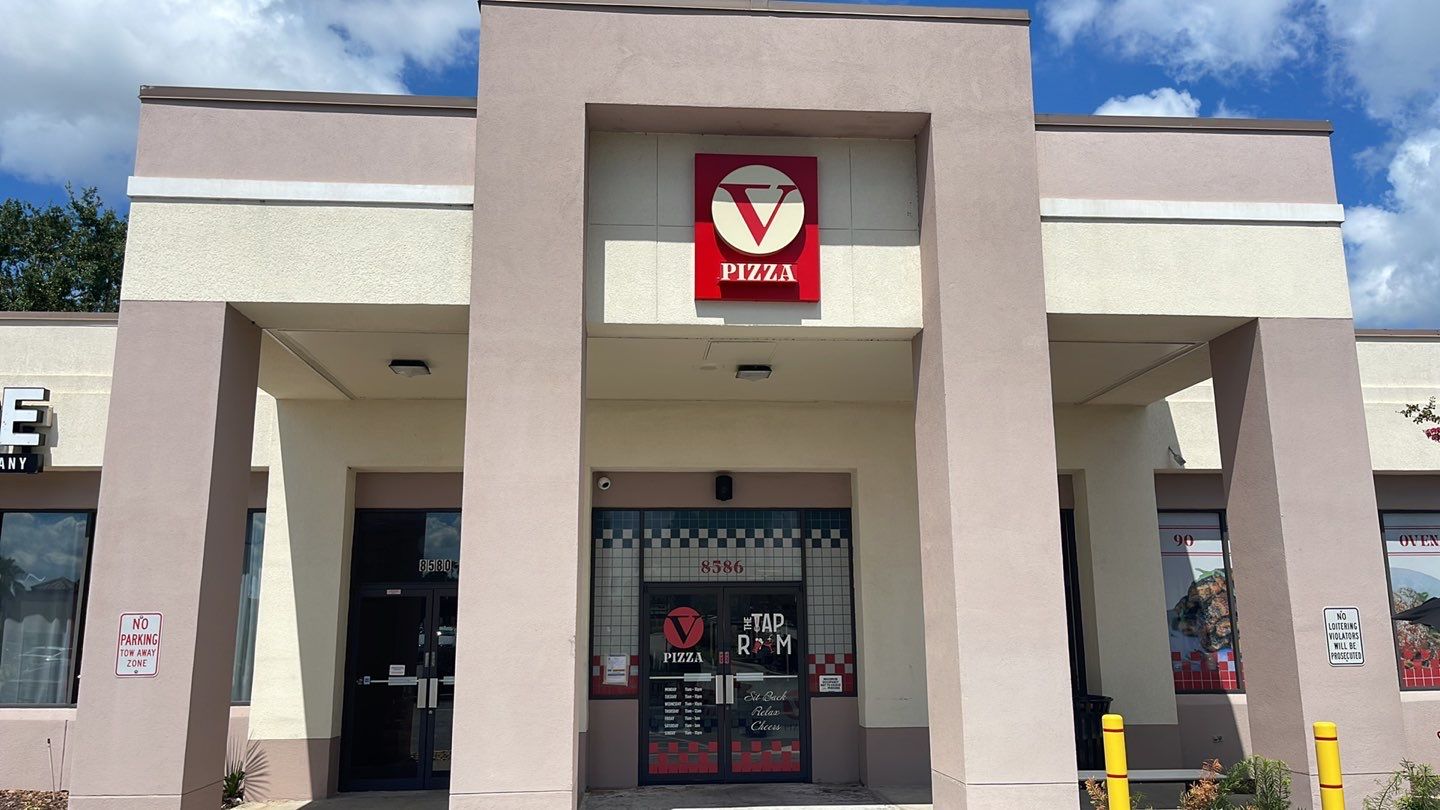 Channel Letters for V Pizza by SignCrafters